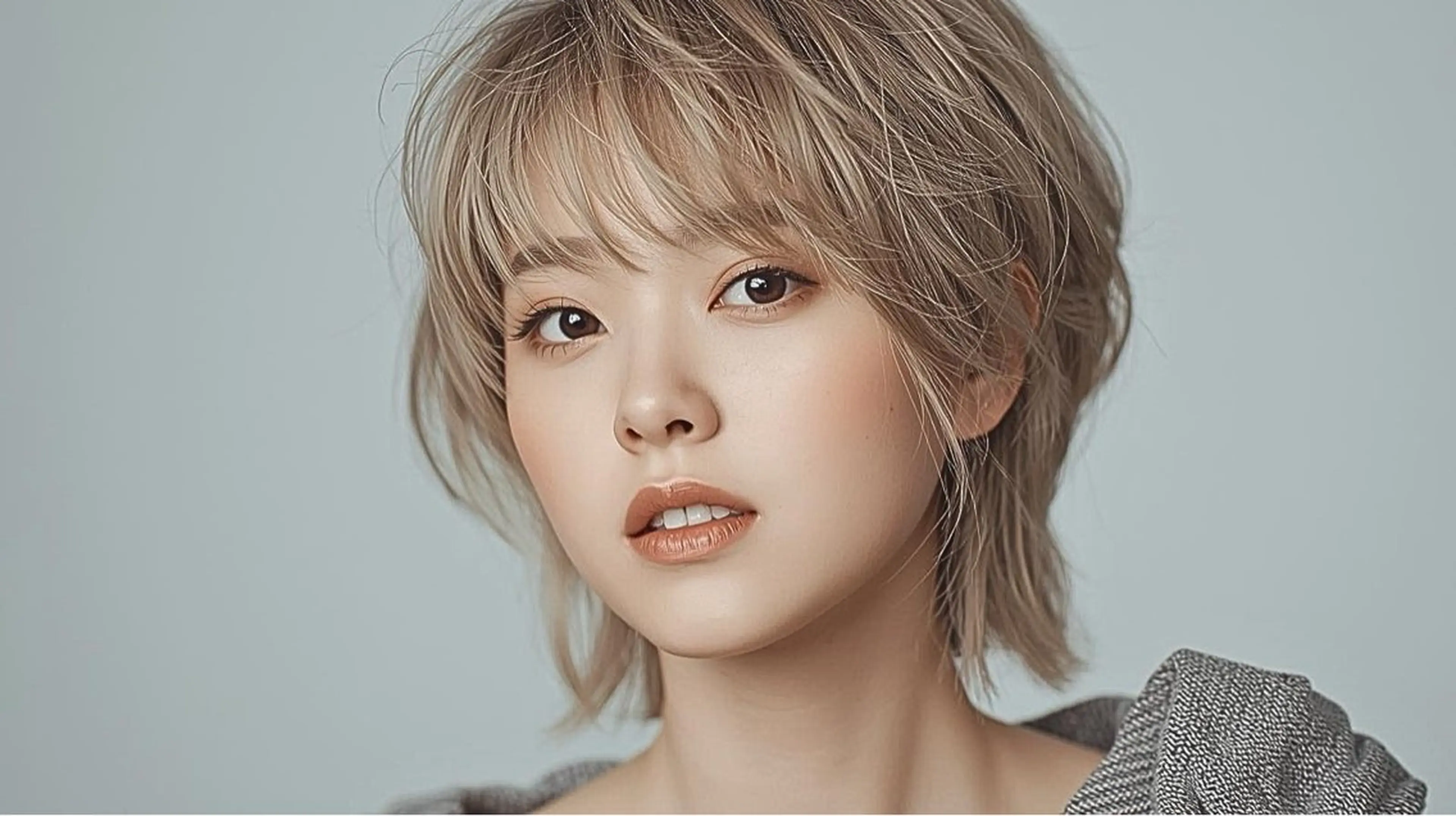 ショート カラー ブロンド ショートヘア ウルフカット ヘアカラー TMJ所属・拓麿✂︎/ショート 専門×透明感カラーのヘアスタイル