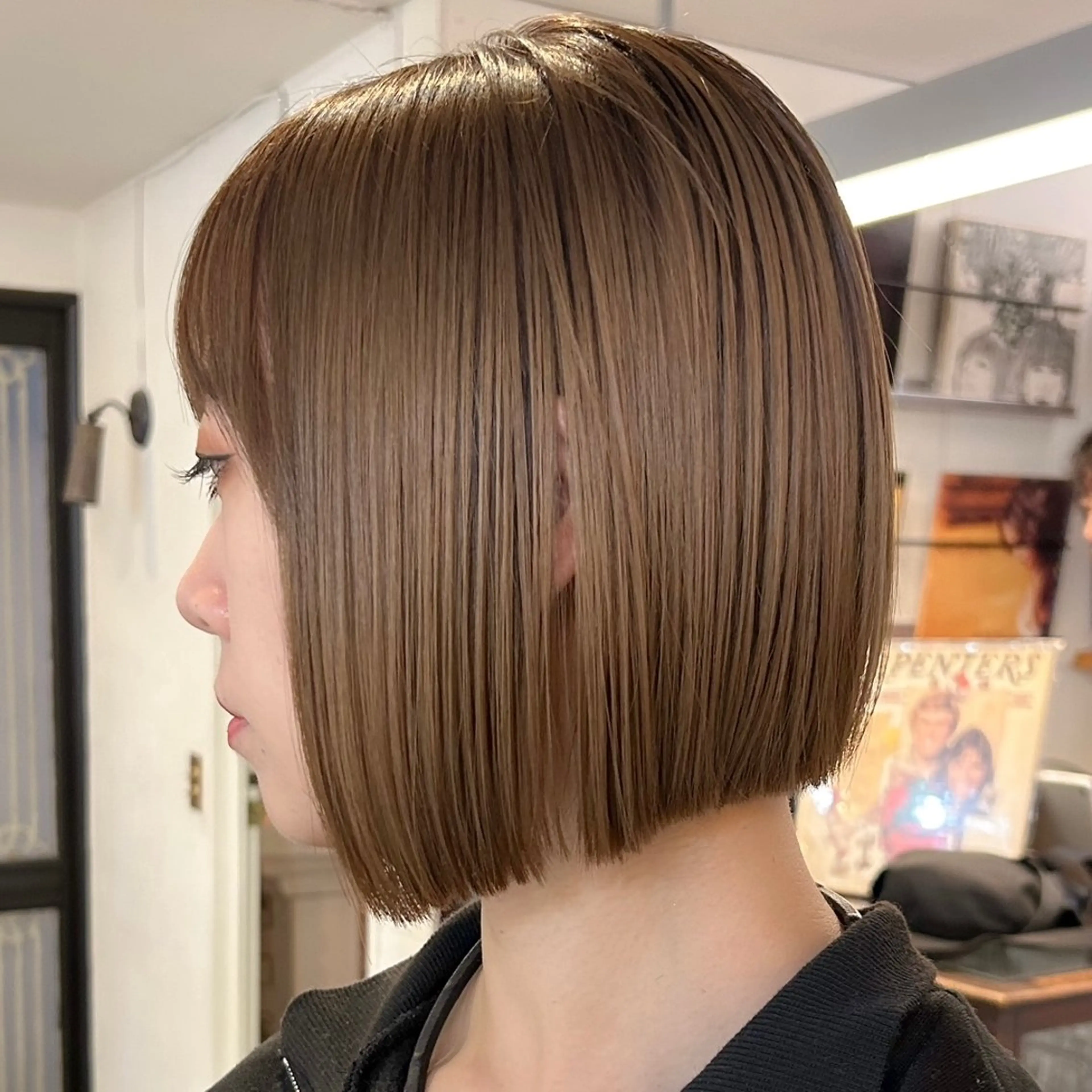 ショート カラー ボブ 暖色カラー🧡 ボブ🧚‍♀️マナのヘアスタイル