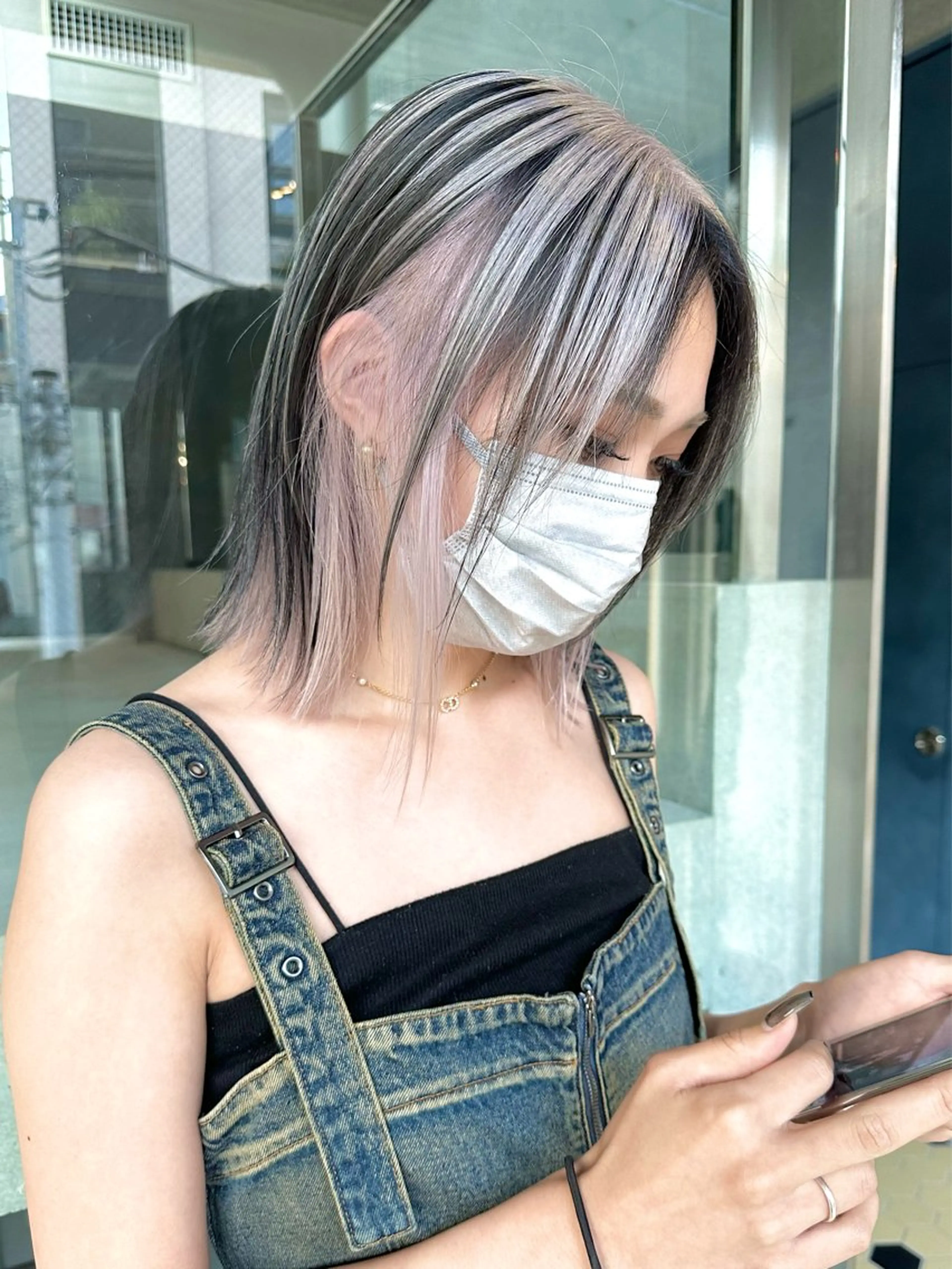 ミディアム カラー ヘアカラー トリートメント ヘッドスパ ヘアセット kai .のヘアスタイル