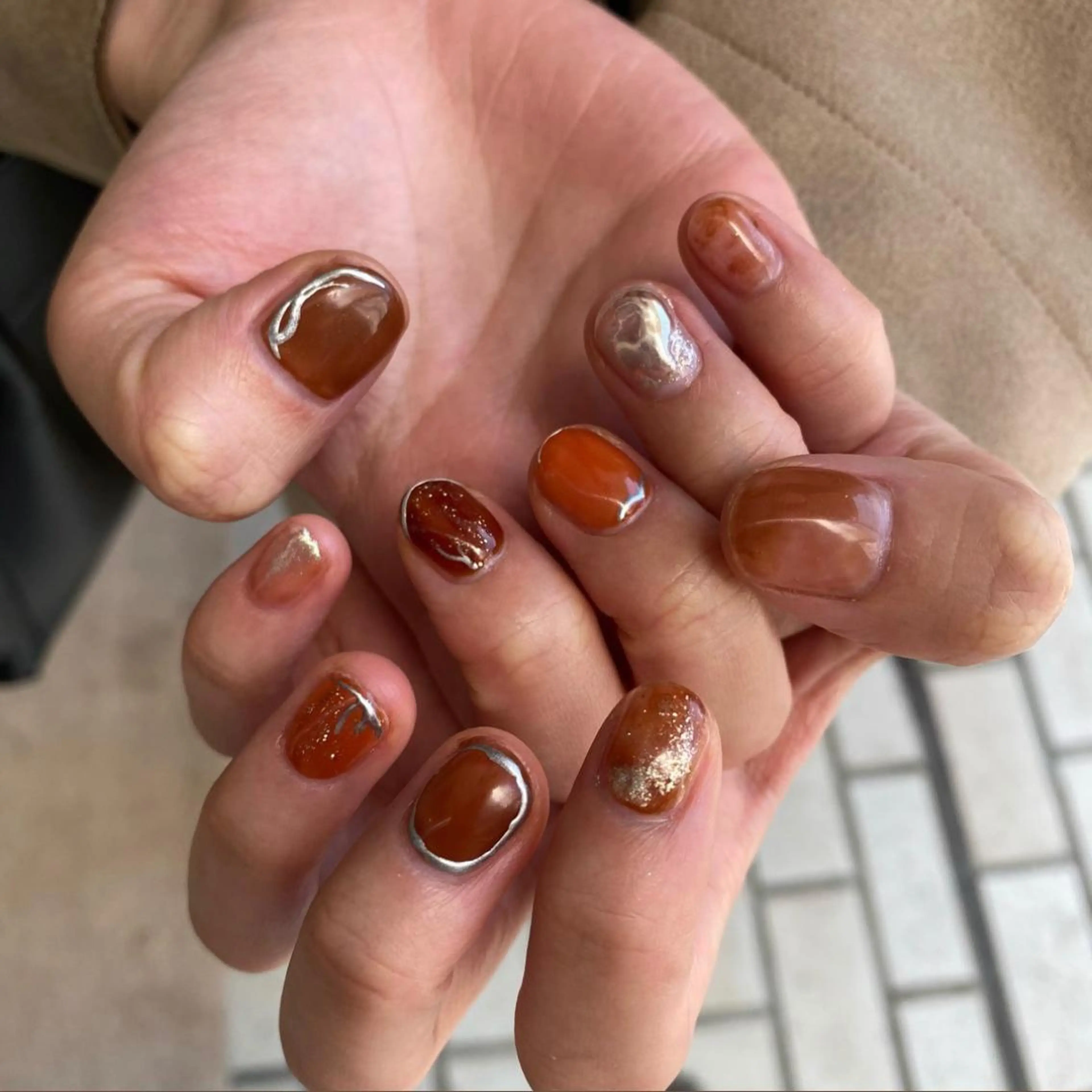 ネイル ゆびノさき茨木店 ニュアンス/アートのネイルデザイン