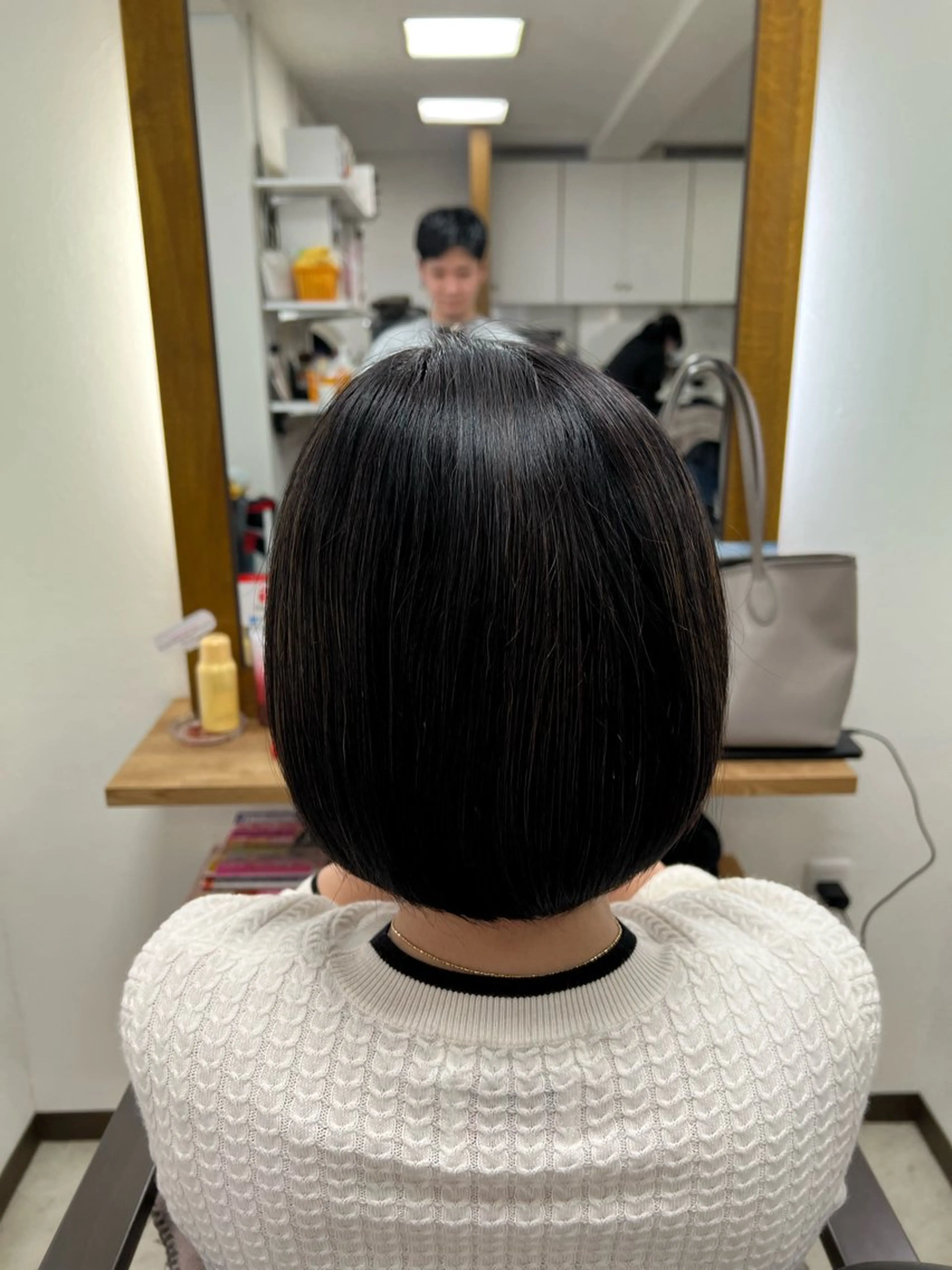 ミディアム 髪質改善/マツパ 透明感カラー衣笠のヘアスタイル