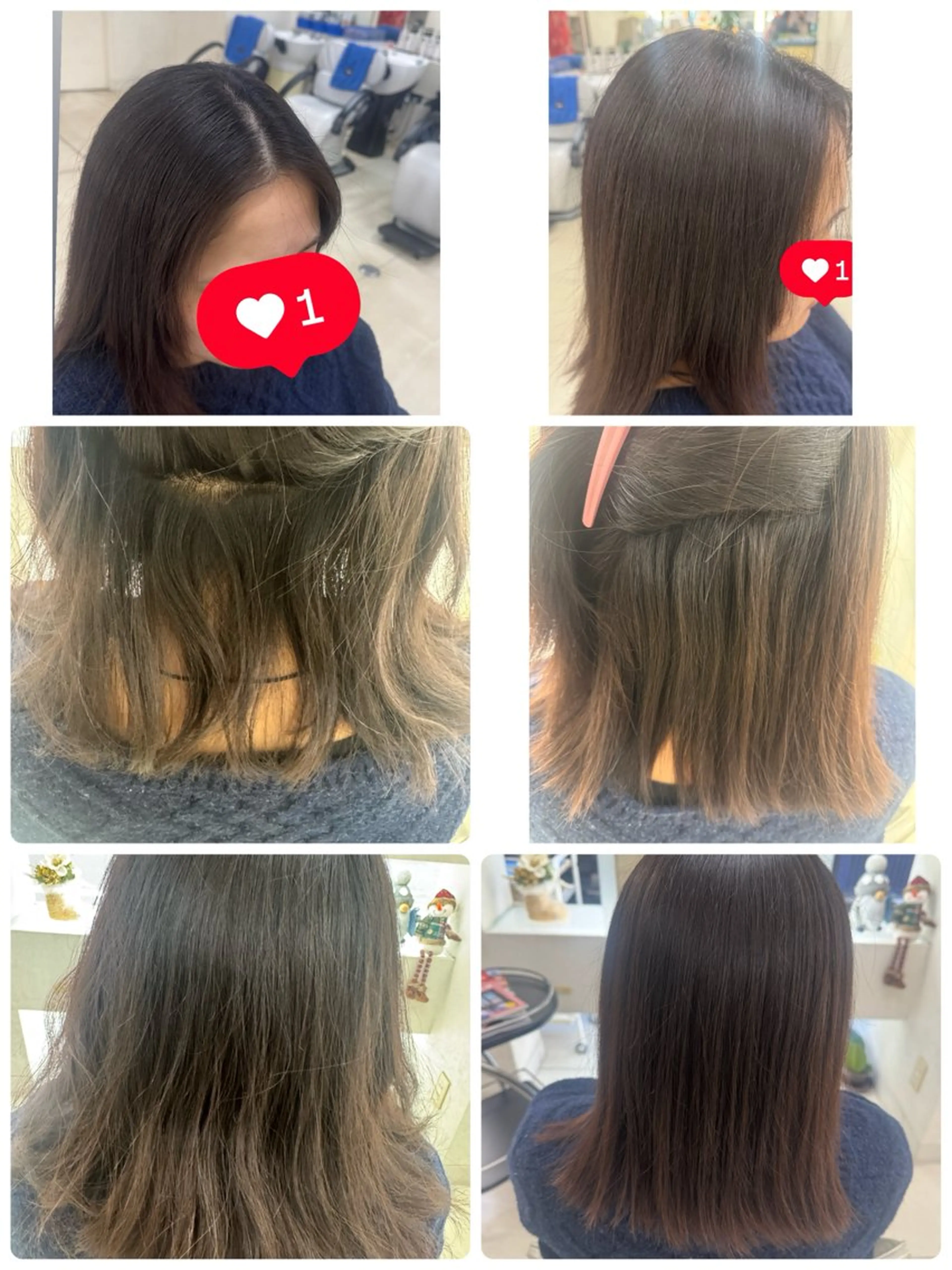 ミディアム タカハシ リナのヘアスタイル