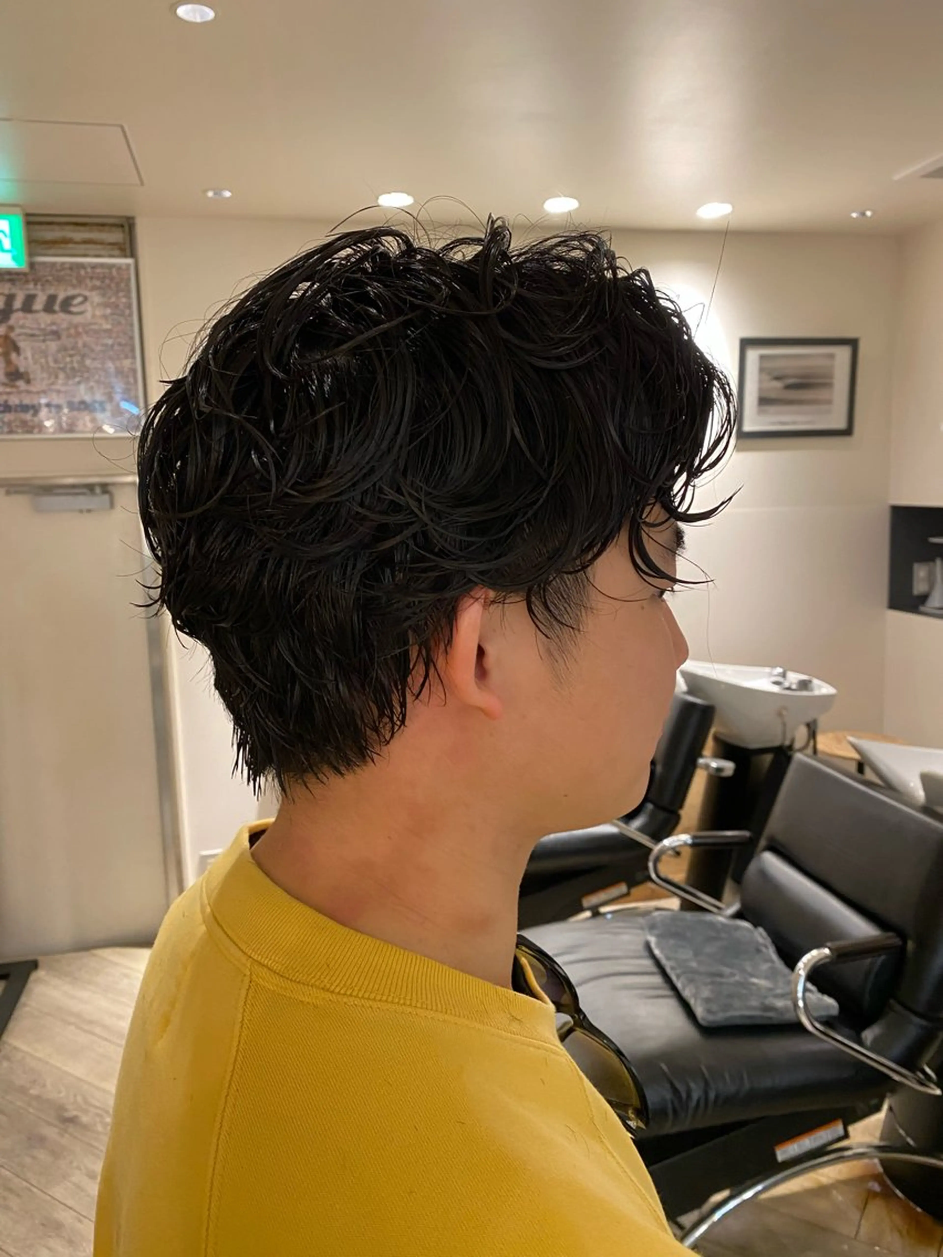 パーマ メンズ カット パーマ ナチュラルヘア🫧 ナナミのヘアスタイル