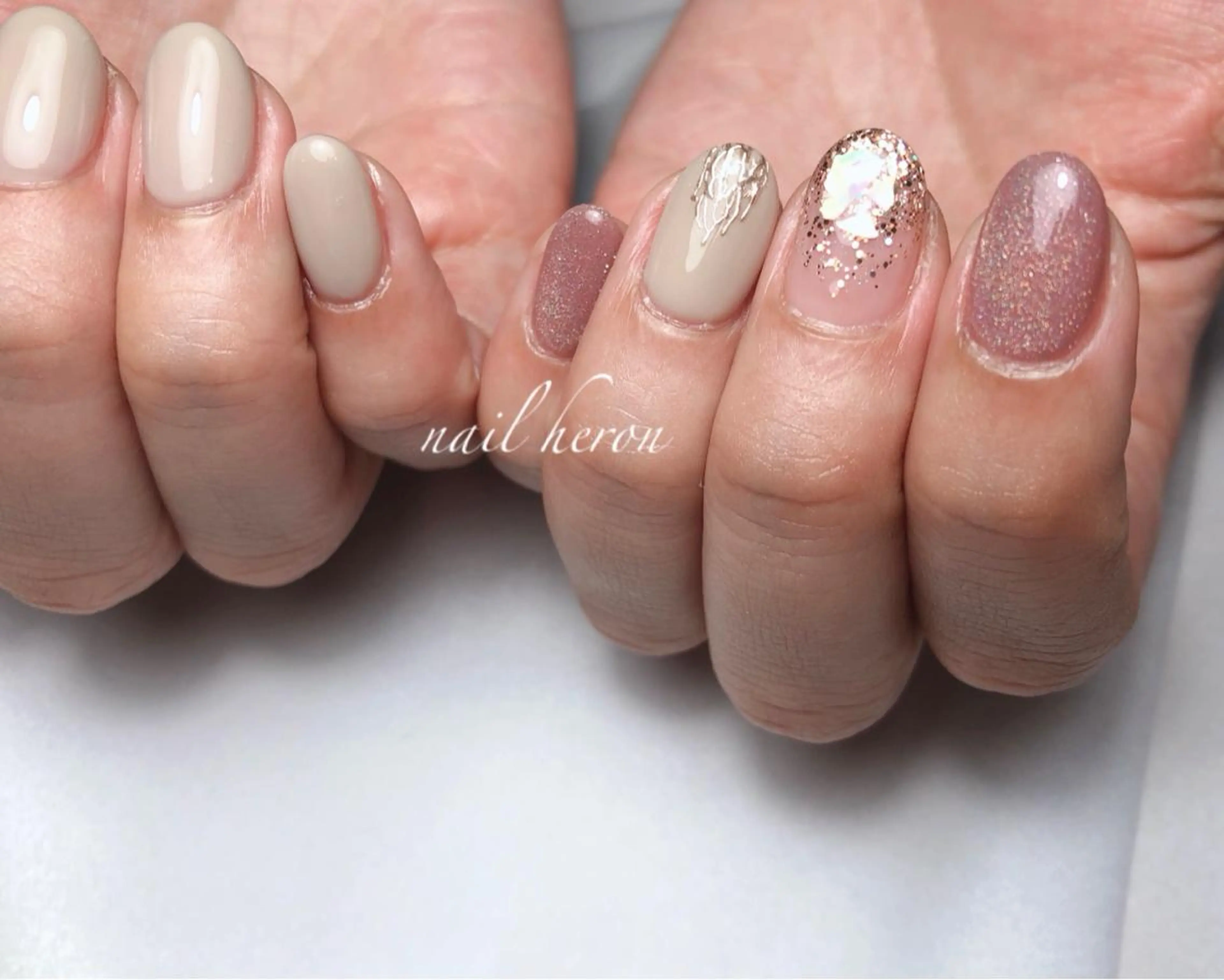 ネイル 春ネイル ハンドネイル nail heron所属・saki_ nail heronのその他イメージ