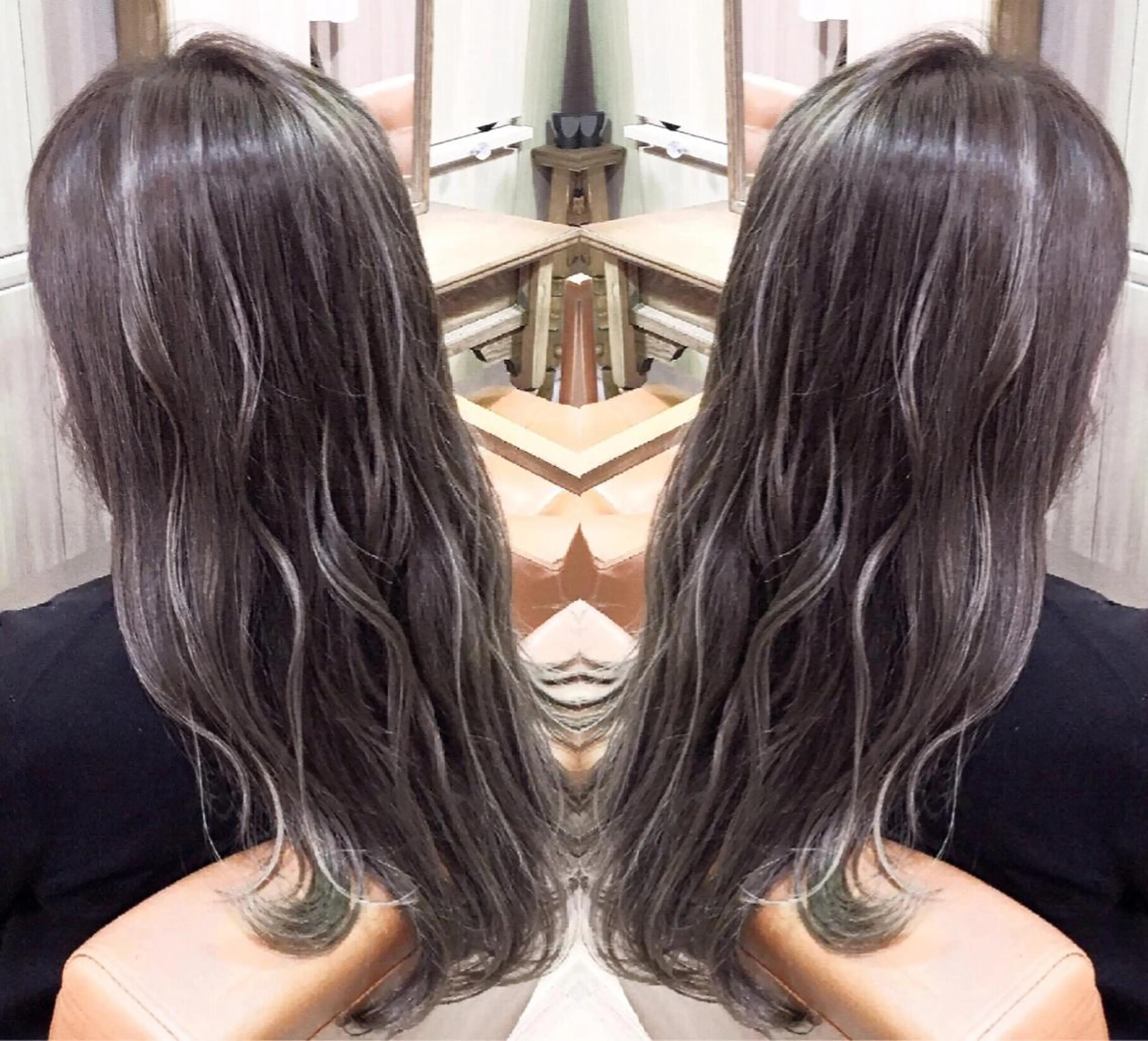 ロング 3Dハイライト 外国人風カラー ハイライト ヘアカラー トリートメント ヘアセット ❤️千葉県代表❤️ 店長❤️柿本翔一朗のヘアスタイル