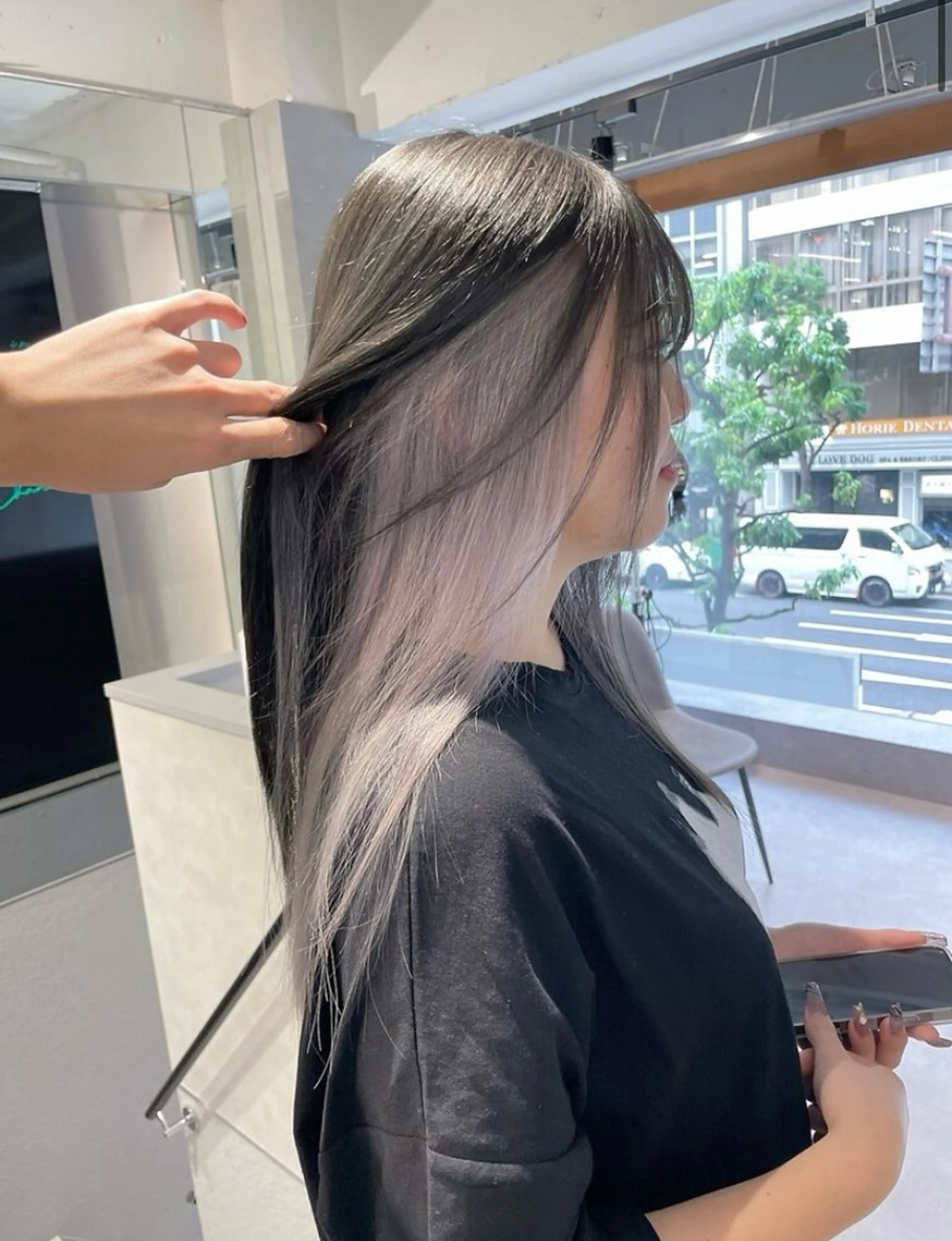 ミディアム カラー ハイトーン・デザイン Shoseiのヘアスタイル