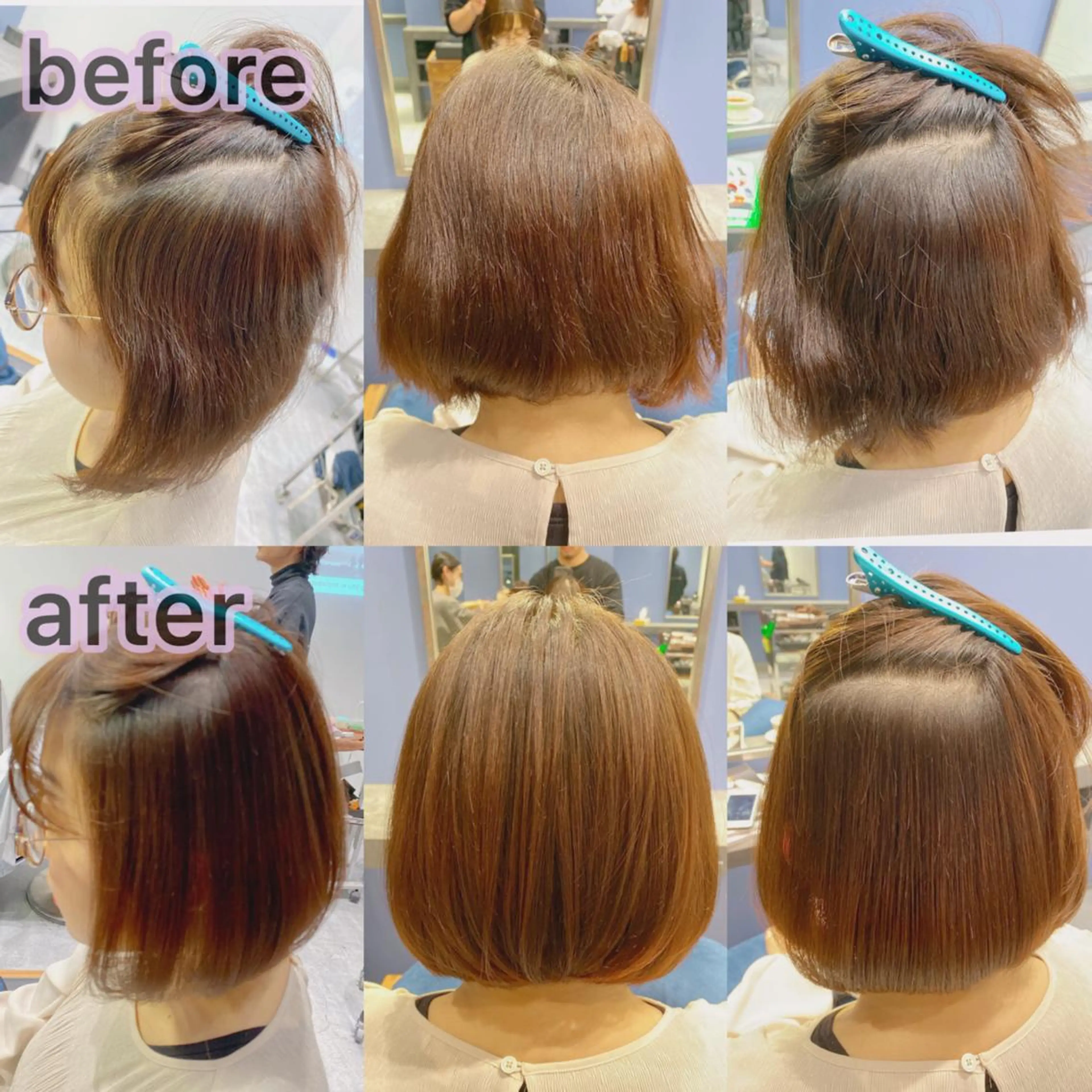 ミディアム パーマ ストレートパーマ 本物のブリーチ縮毛 /デサキショウヘイのヘアスタイル