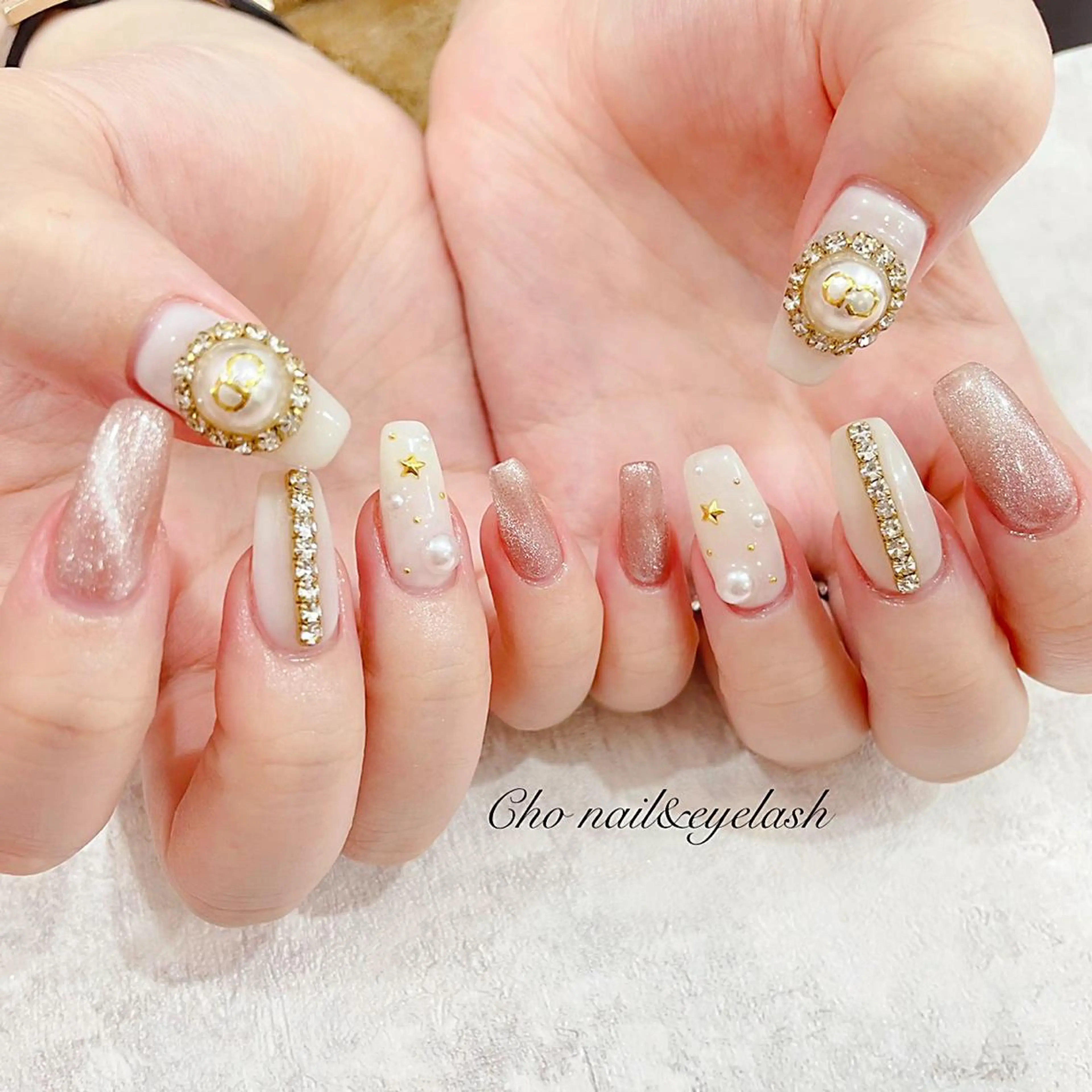セミロング ネイル cho nailのネイルデザイン