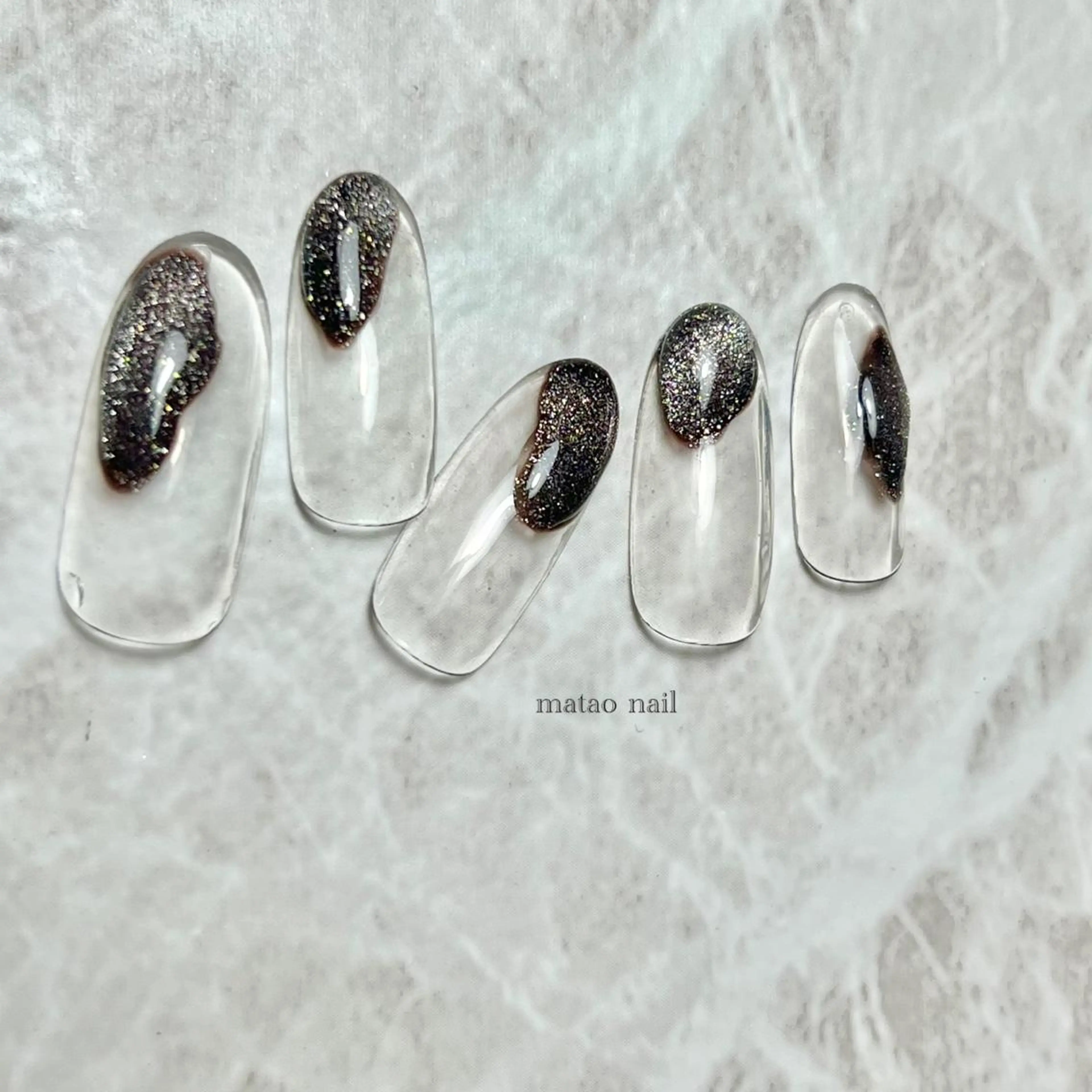 ネイル クリアネイル マグネットネイル ハンドネイル フットネイル matao nailのネイルデザイン