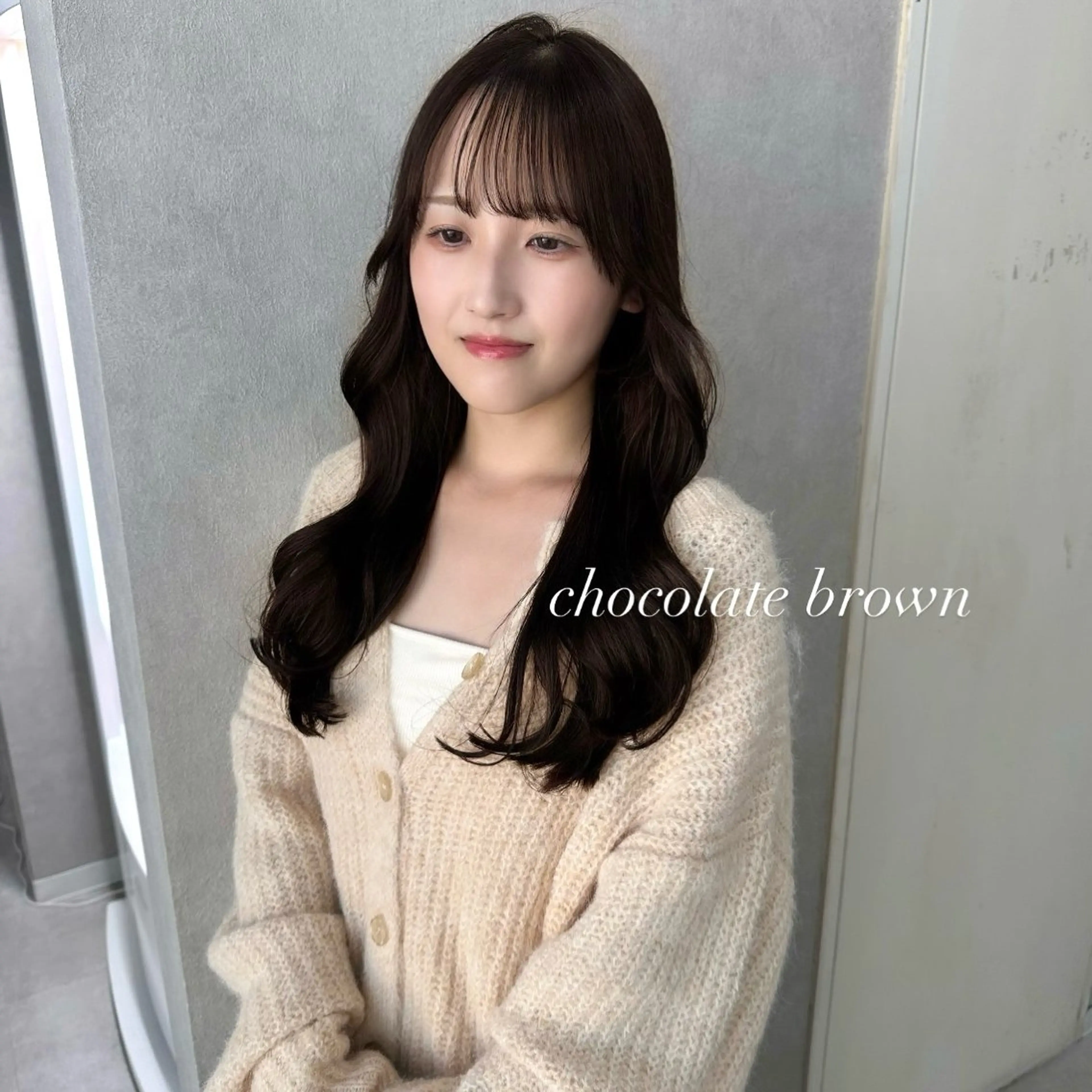 ロング カラー カット ヘアカラー トリートメント Rinka/梅田/ 透け感カラー🤎のヘアスタイル