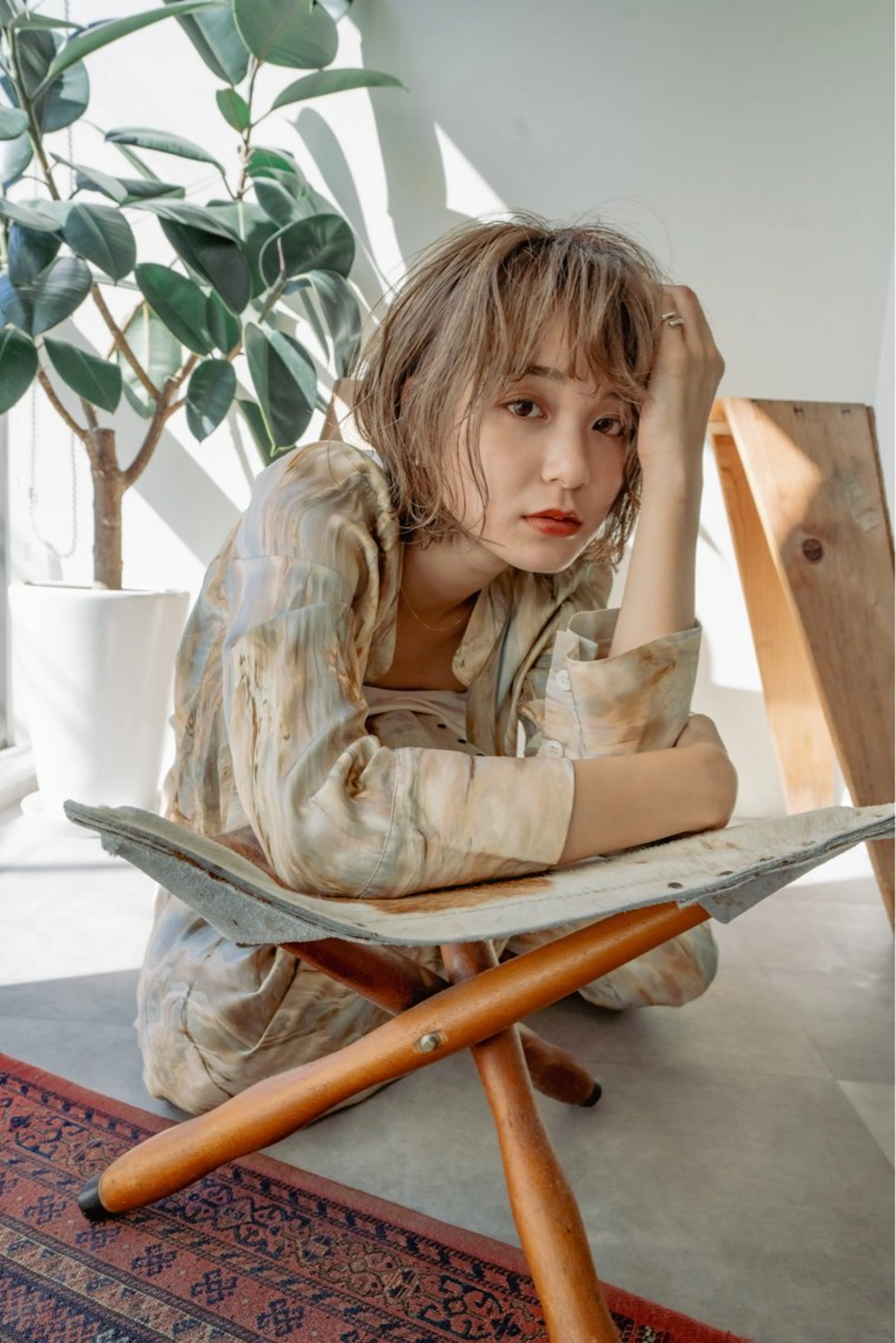 ショート カラー ヘアカラー トリートメント レディースカット🎀 NANAHAのヘアスタイル