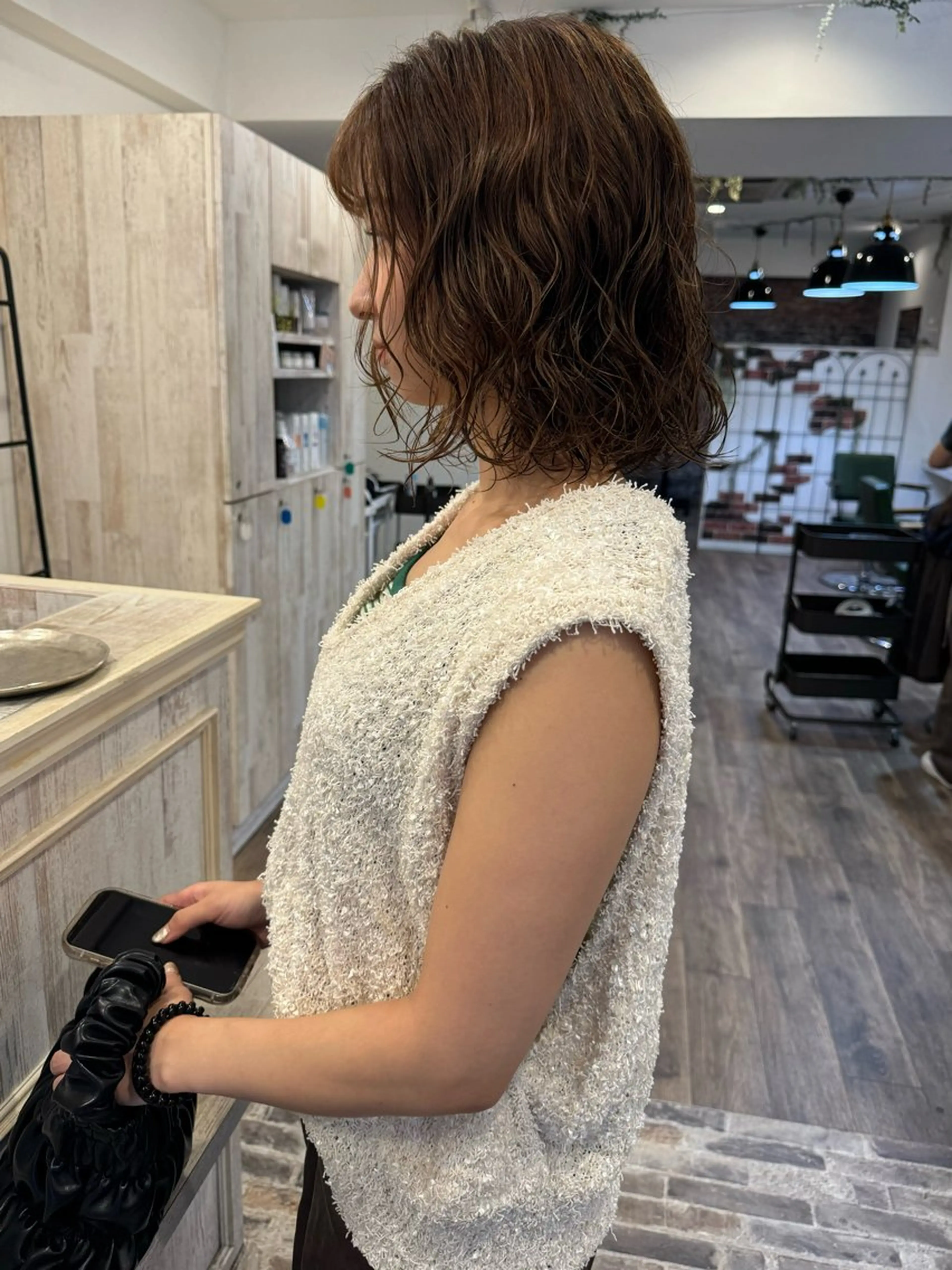 ミディアム カラー パーマ ミディアムパーマ カット ヘアカラー パーマ m ā l o.🌷 サカモトマイコのヘアスタイル