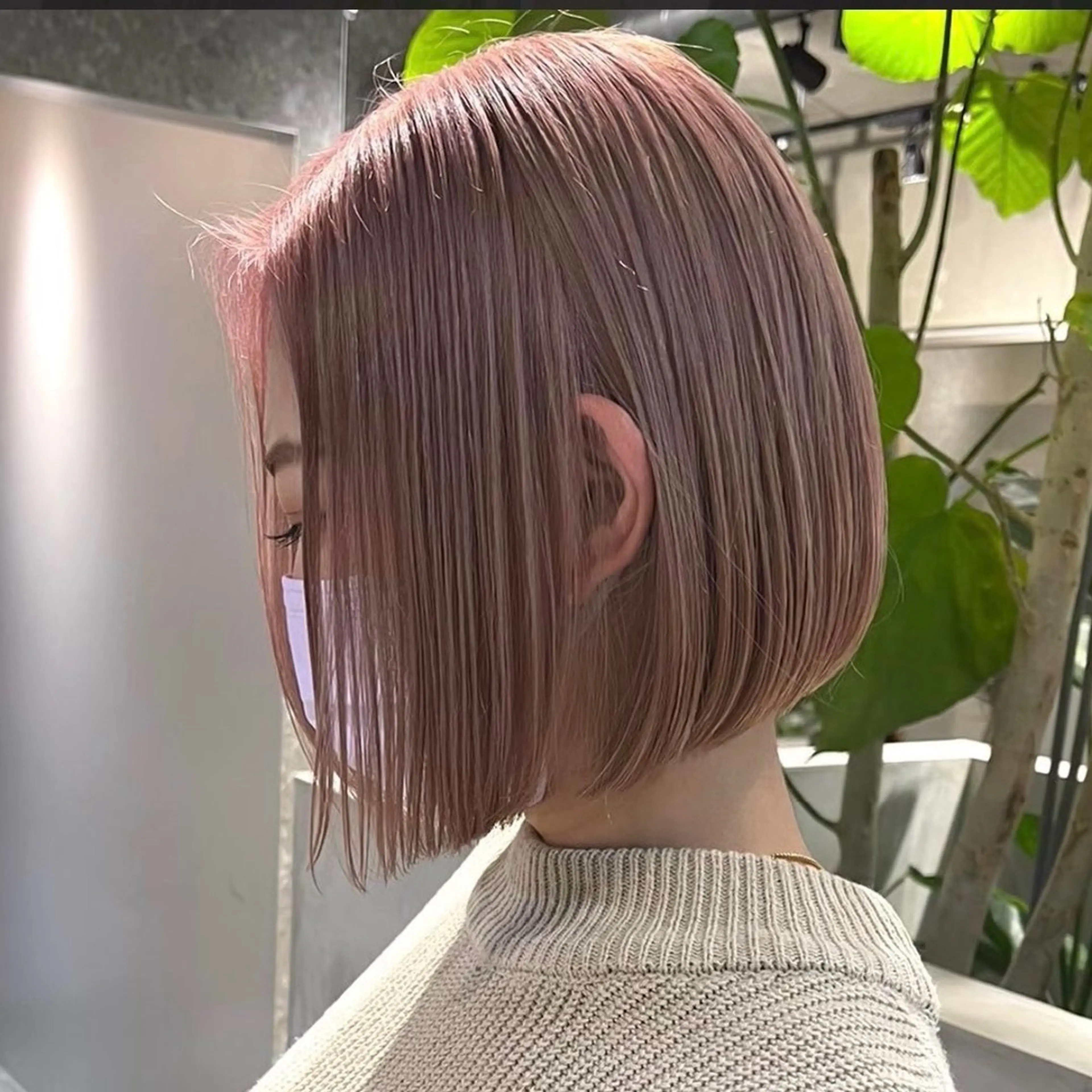 ミディアム カラー ベージュカラー ミルクティーベージュ ヘアカラー tsubasa🪽 ／ブリーチカラーのヘアスタイル