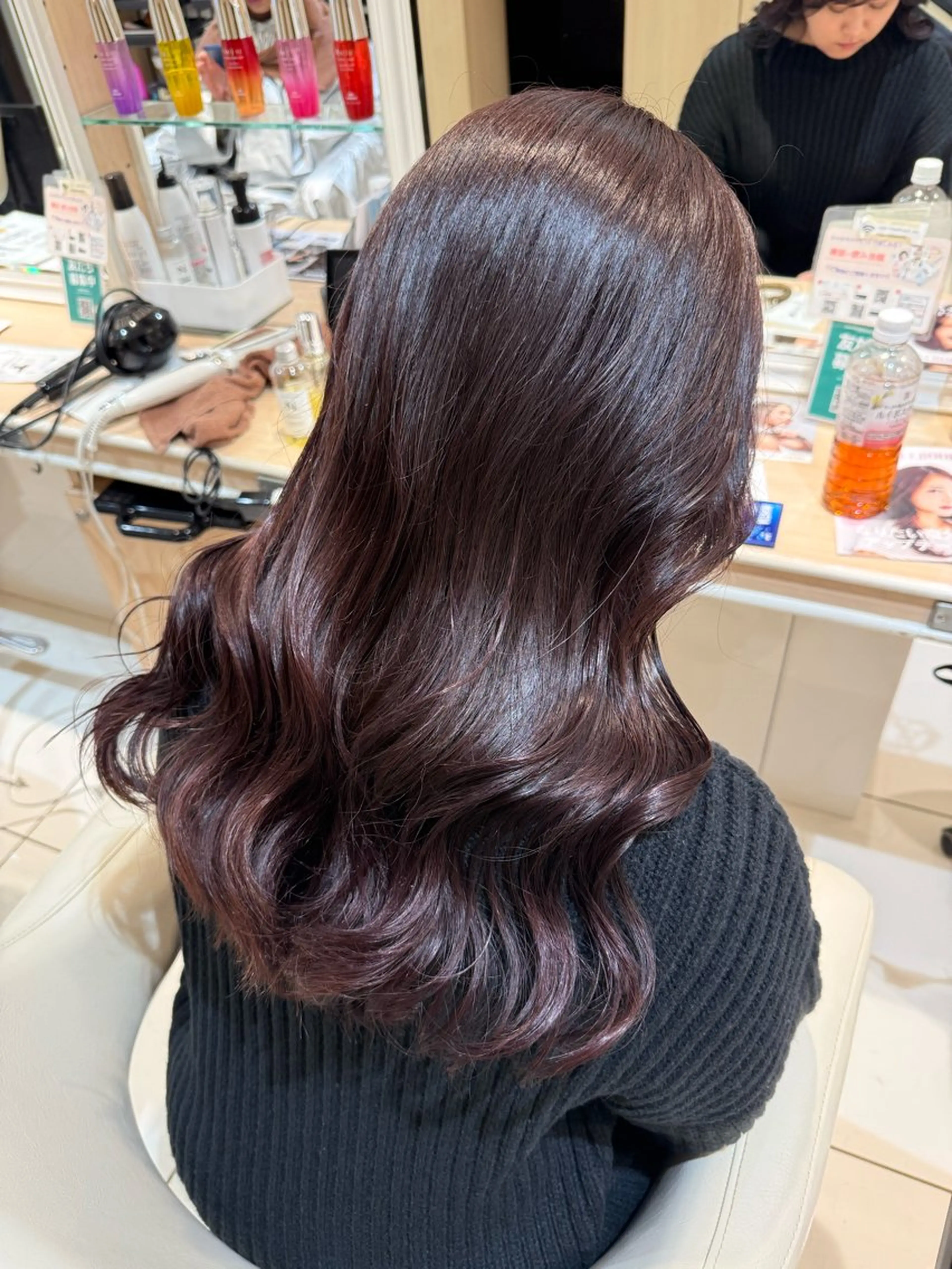 セミロング カラー 暖色系カラー🍊 オオネヨシナリのヘアスタイル