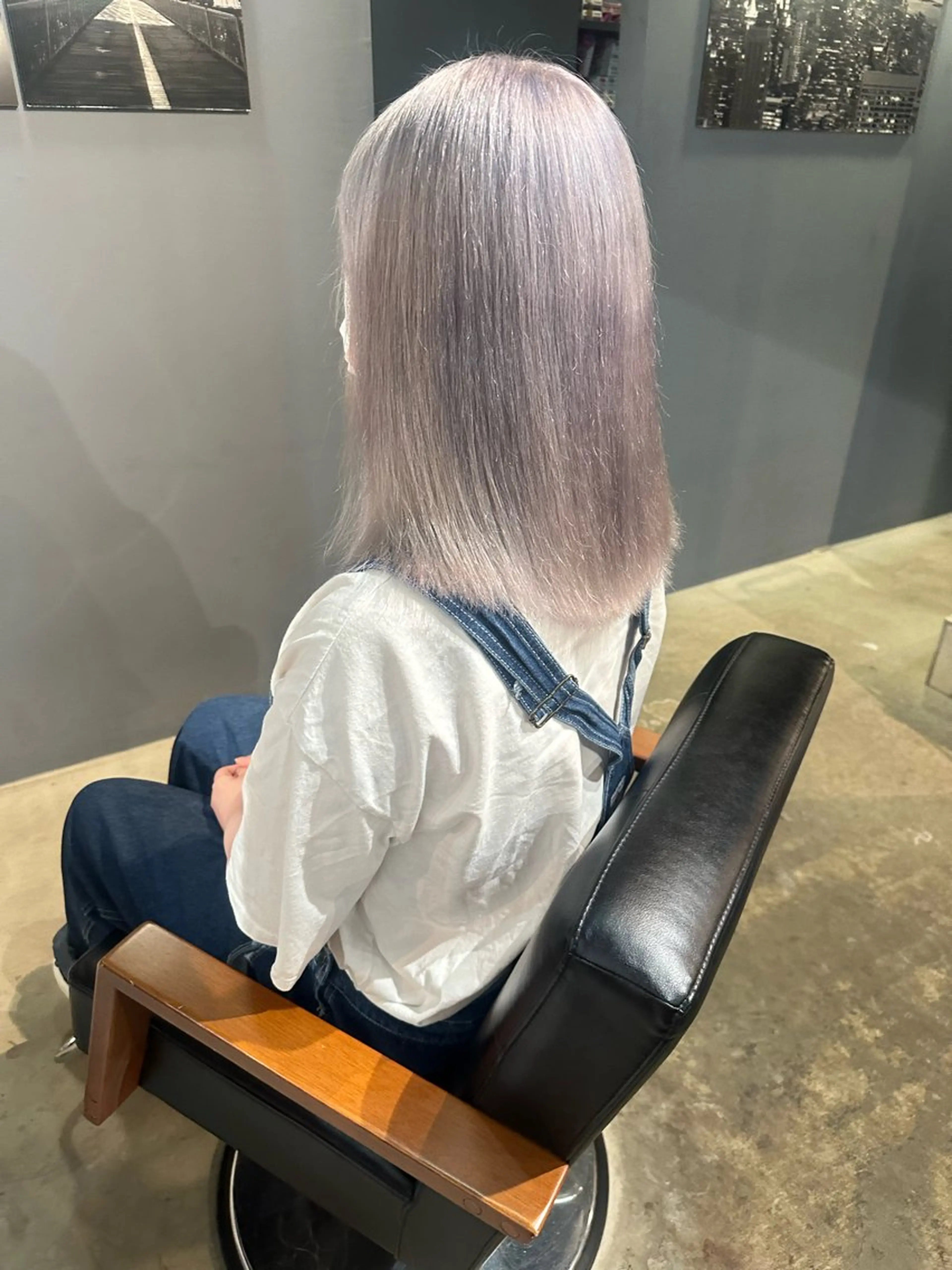 セミロング ヘアカラー トリートメント Baby美容師 Ninaのヘアスタイル