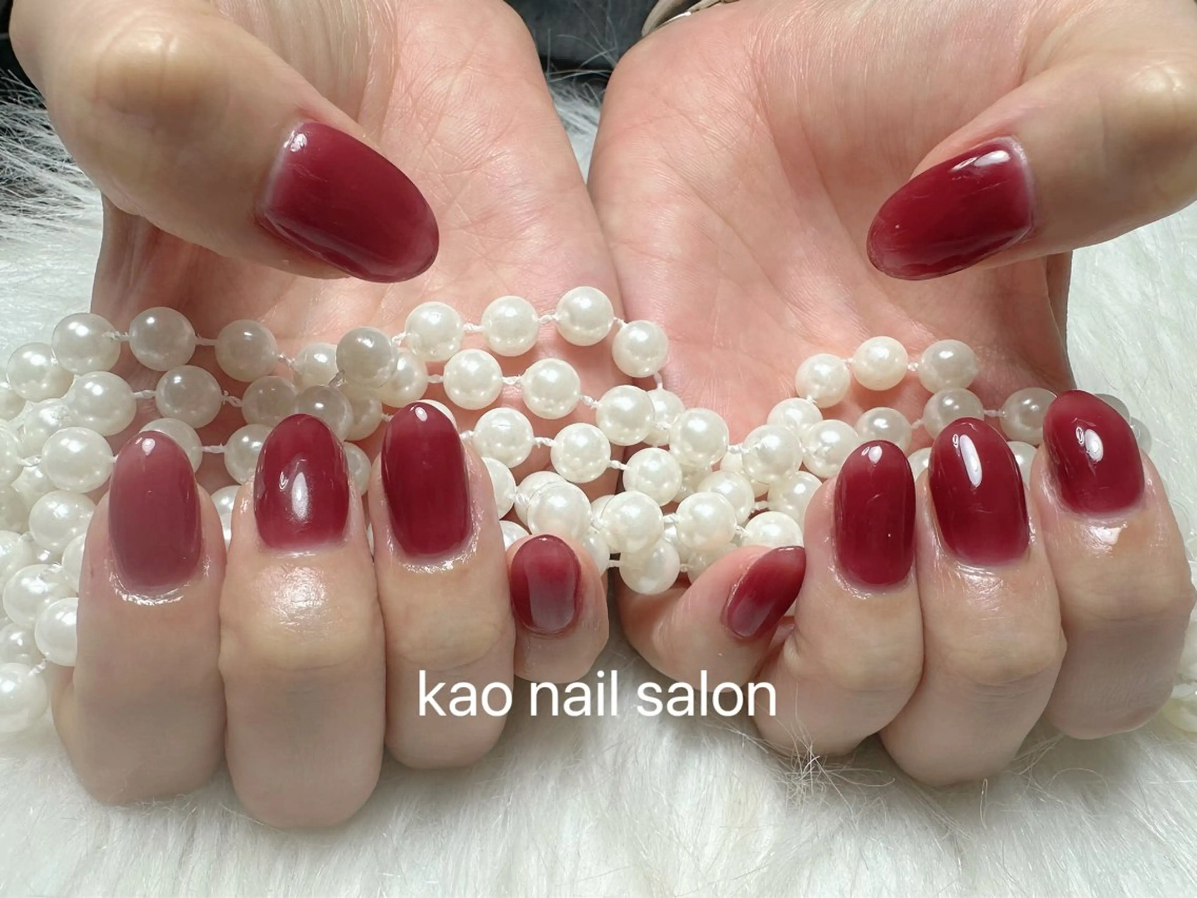 ネイル オフィスネイル ワンカラーネイル シンプルネイル ハンドネイル kao nail マグネット/長さだしのネイルデザイン