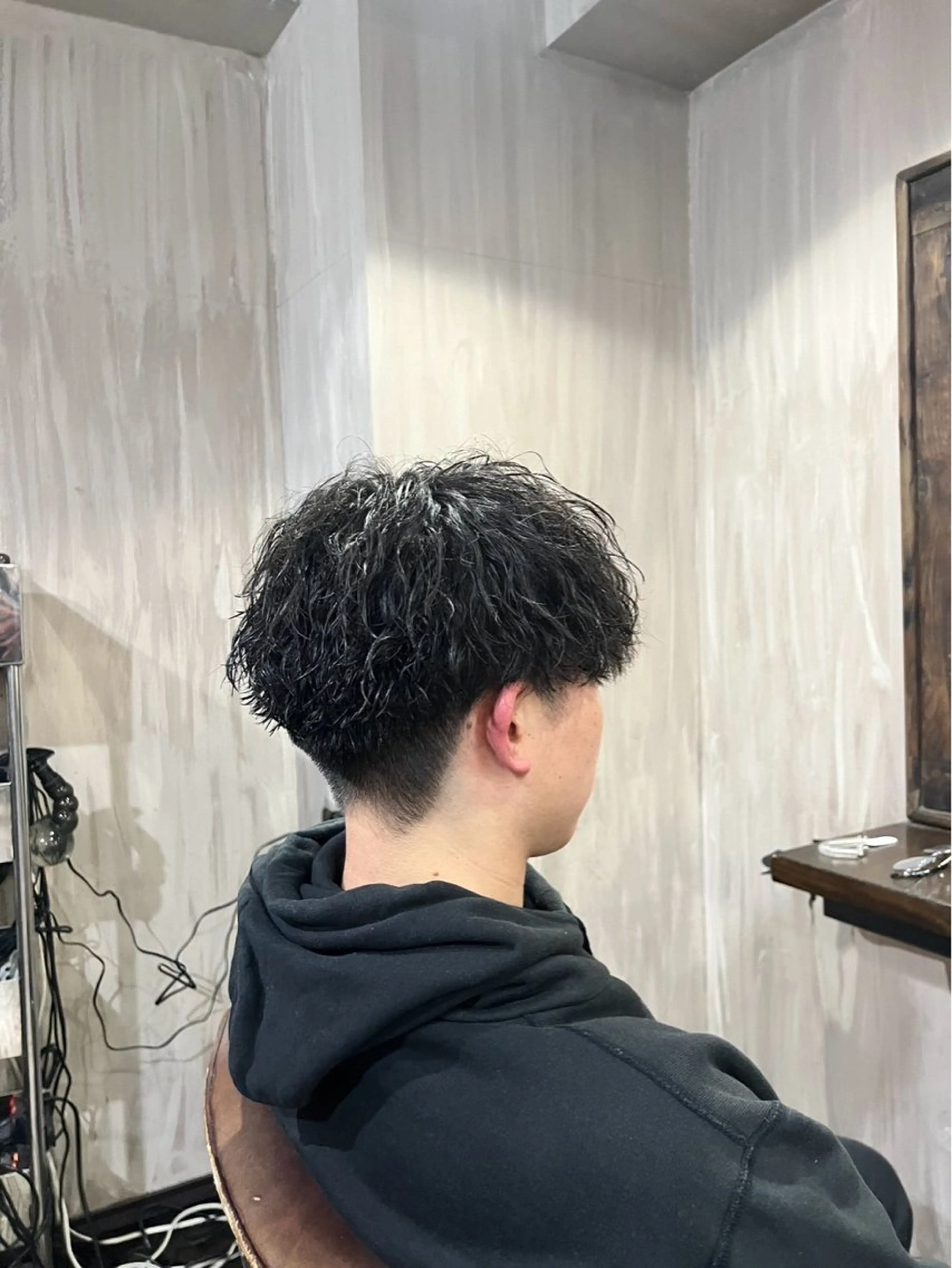 メンズ マッシュ メンズパーマ 刈り上げ M.Fe's はるな 🖤メンズカット募集のヘアスタイル