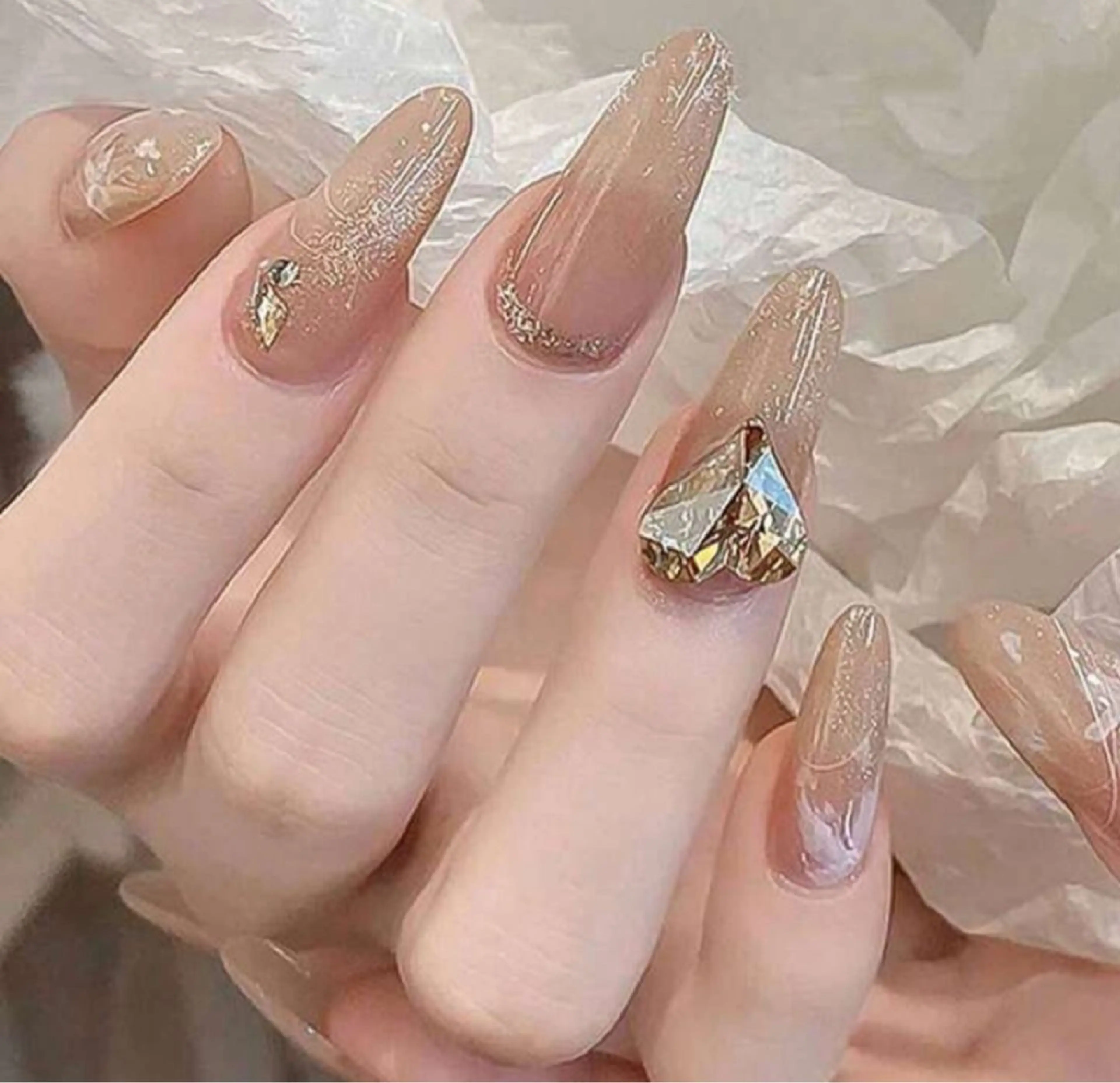 超美フォルム‼️100色以上から選べる　スカルプチュアネイル💅長さ出し10本　全日本トップレベル‼️オフ代別途の写真