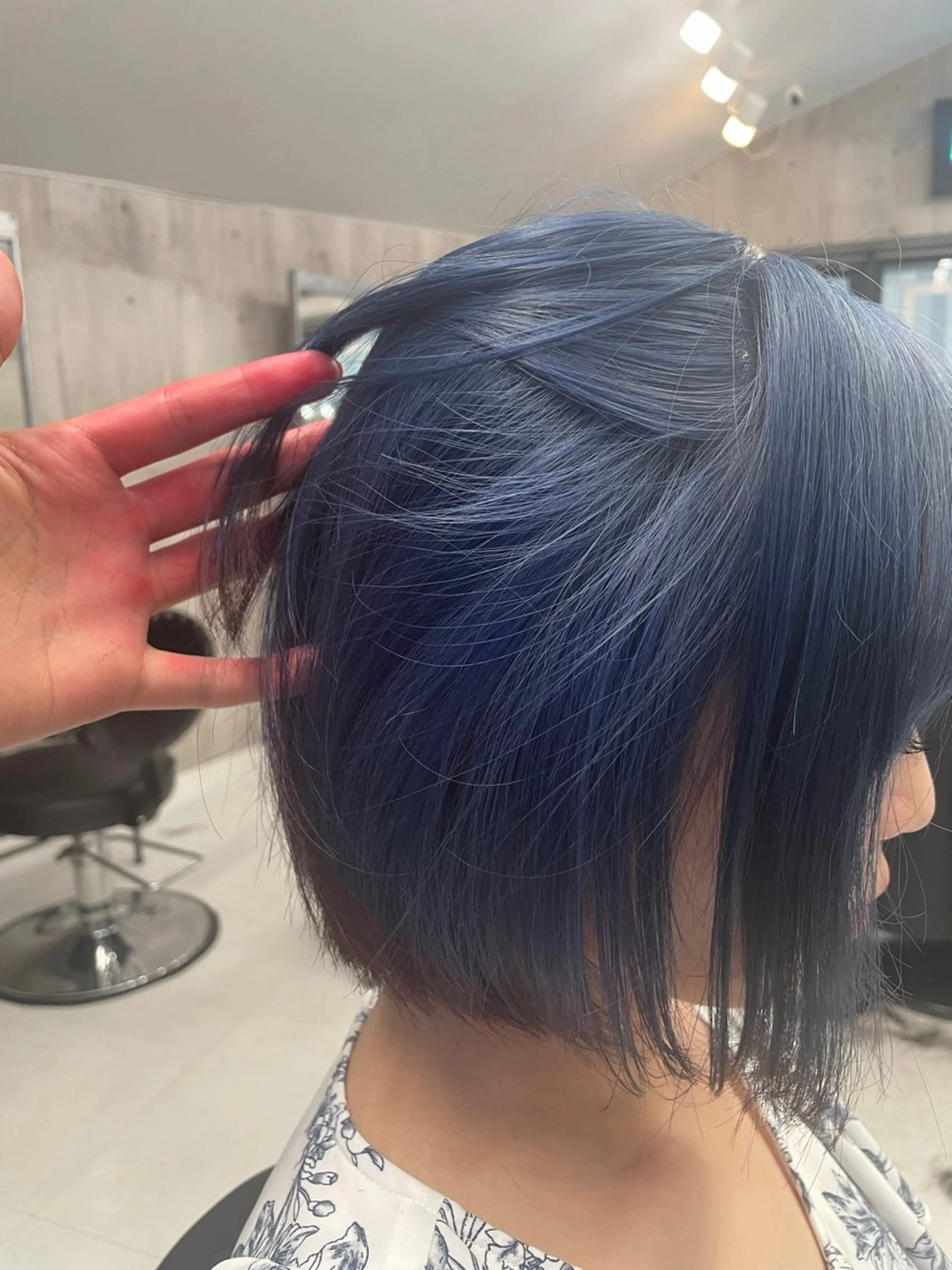 ミディアム カラー パーマ ヘアアレンジ メンズ キッズ レイヤーの魔術師 𓍼takumi𓍼のヘアスタイル