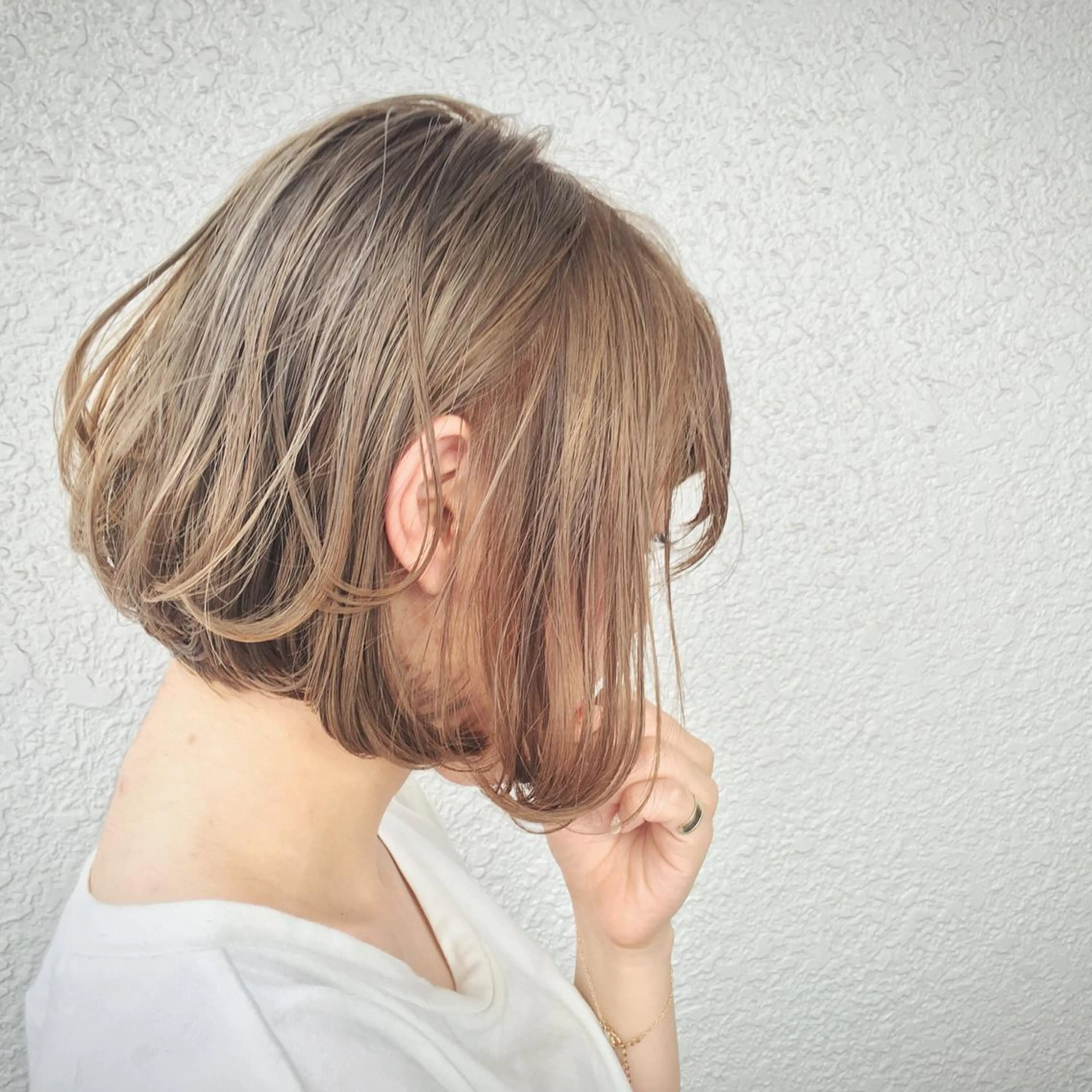 ミディアム セミロング ロング カラー ヘアアレンジ 小顔ショートヘア♪ TAKUMIのヘアスタイル