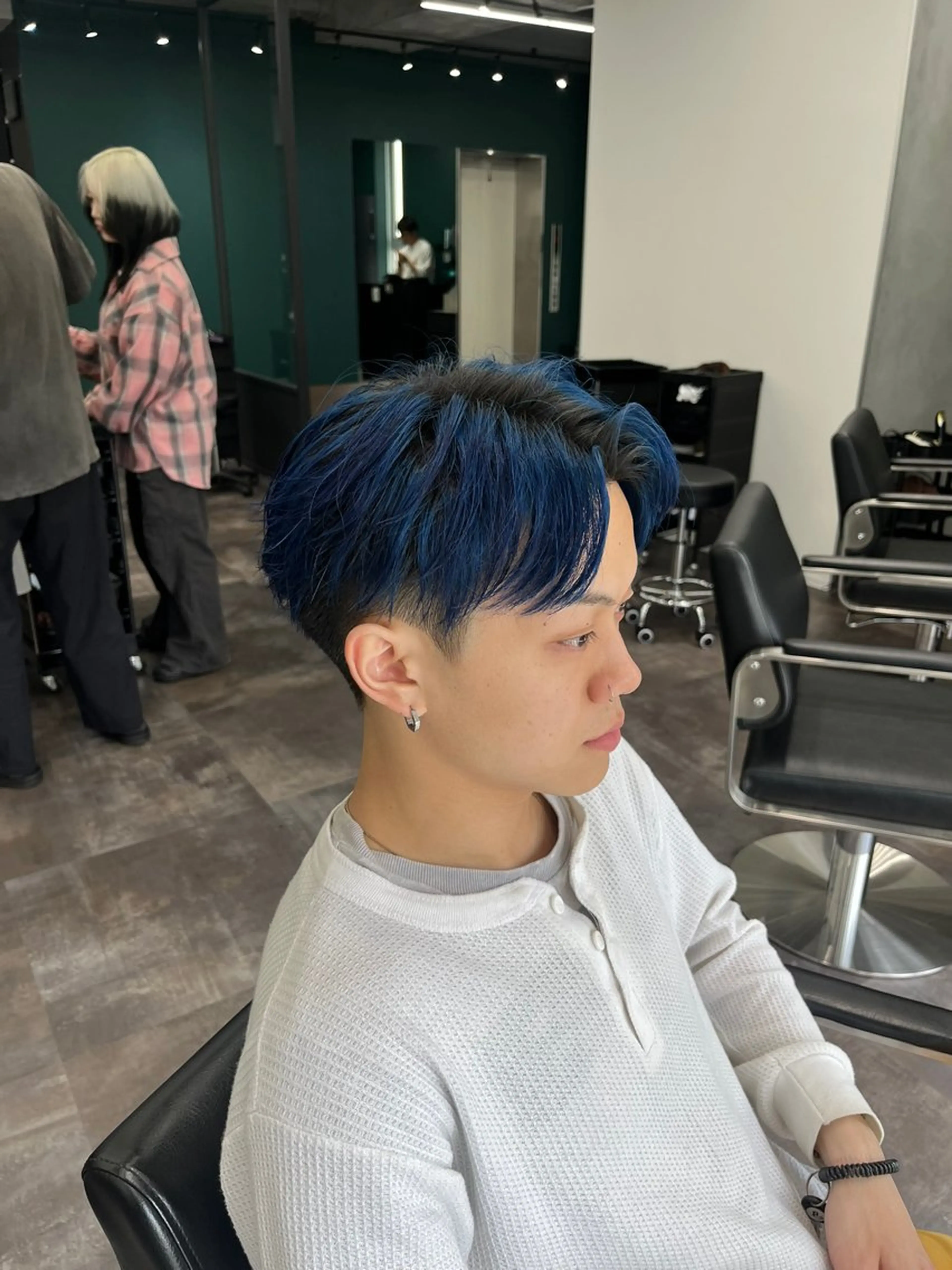 ミディアム カラー メンズ カット ヘアカラー メンズ特化🔥　齋藤 航のヘアスタイル