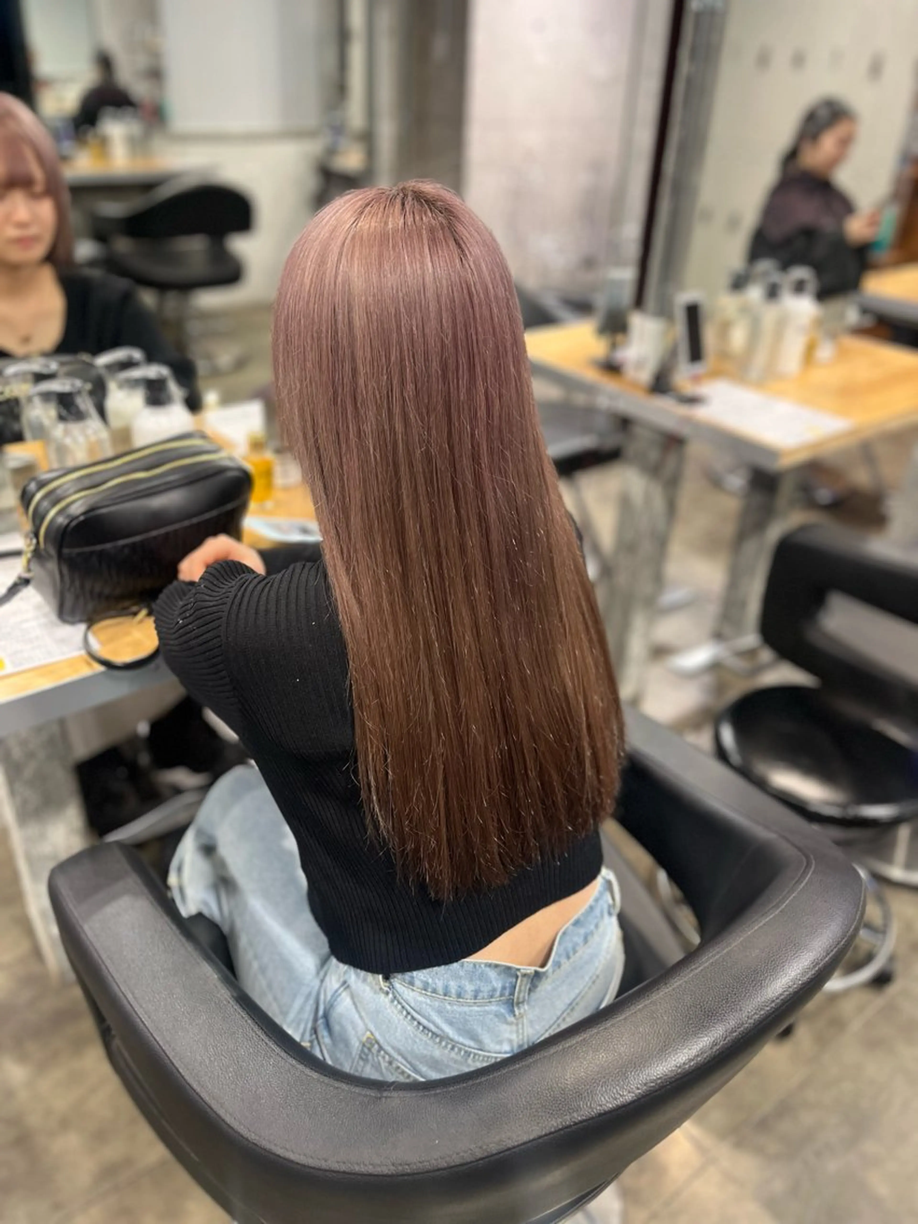 カラー ヘアカラー トリートメント ヘッドスパ ヘアセット ガーリーヘア💌トレ ンド暖色💌Yuuのヘアスタイル