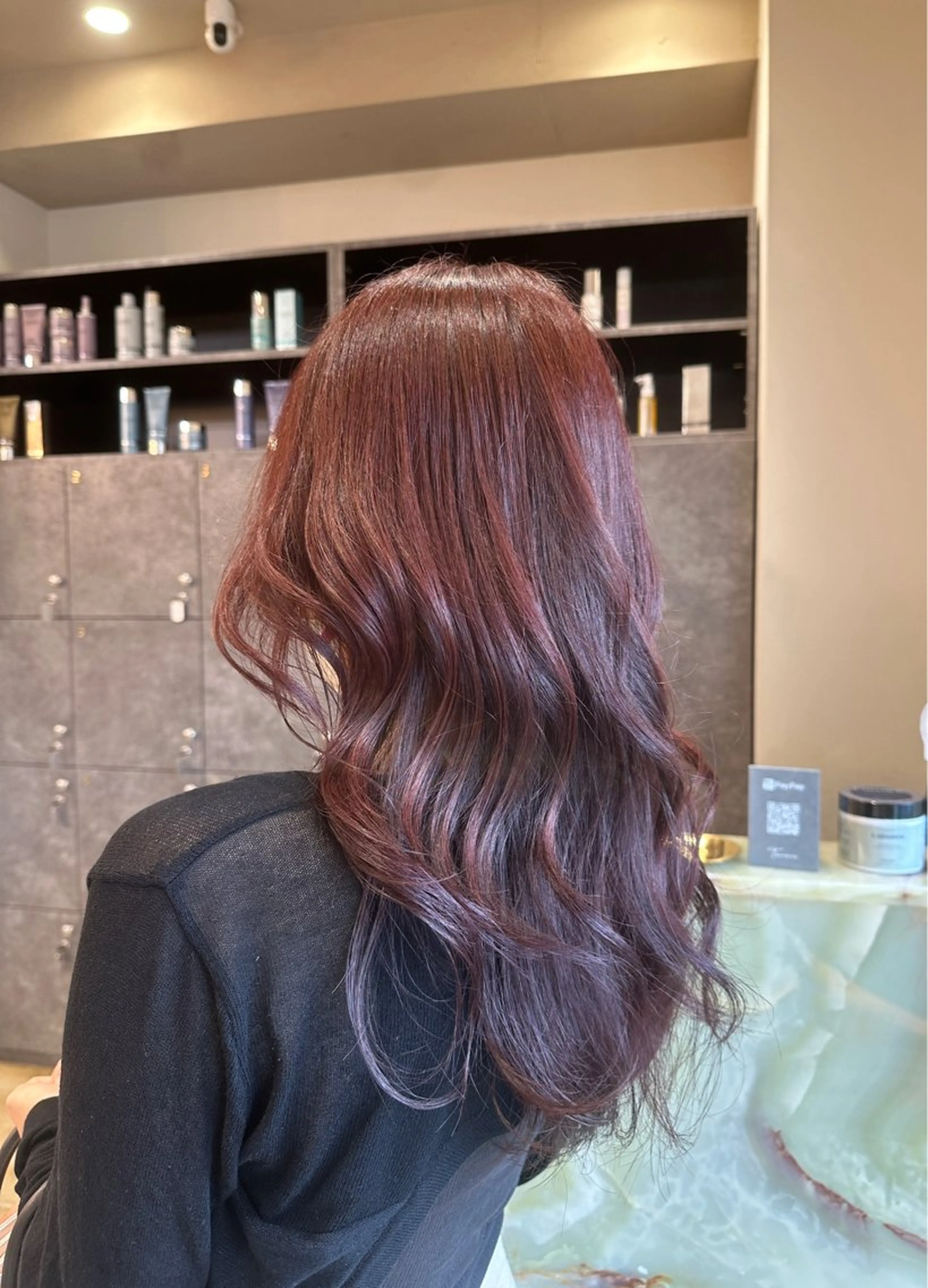 ロング カラー ピンクカラー レッドカラー ヘアカラー 🌿ʏᴀᴇᴋᴀ 🌿のヘアスタイル