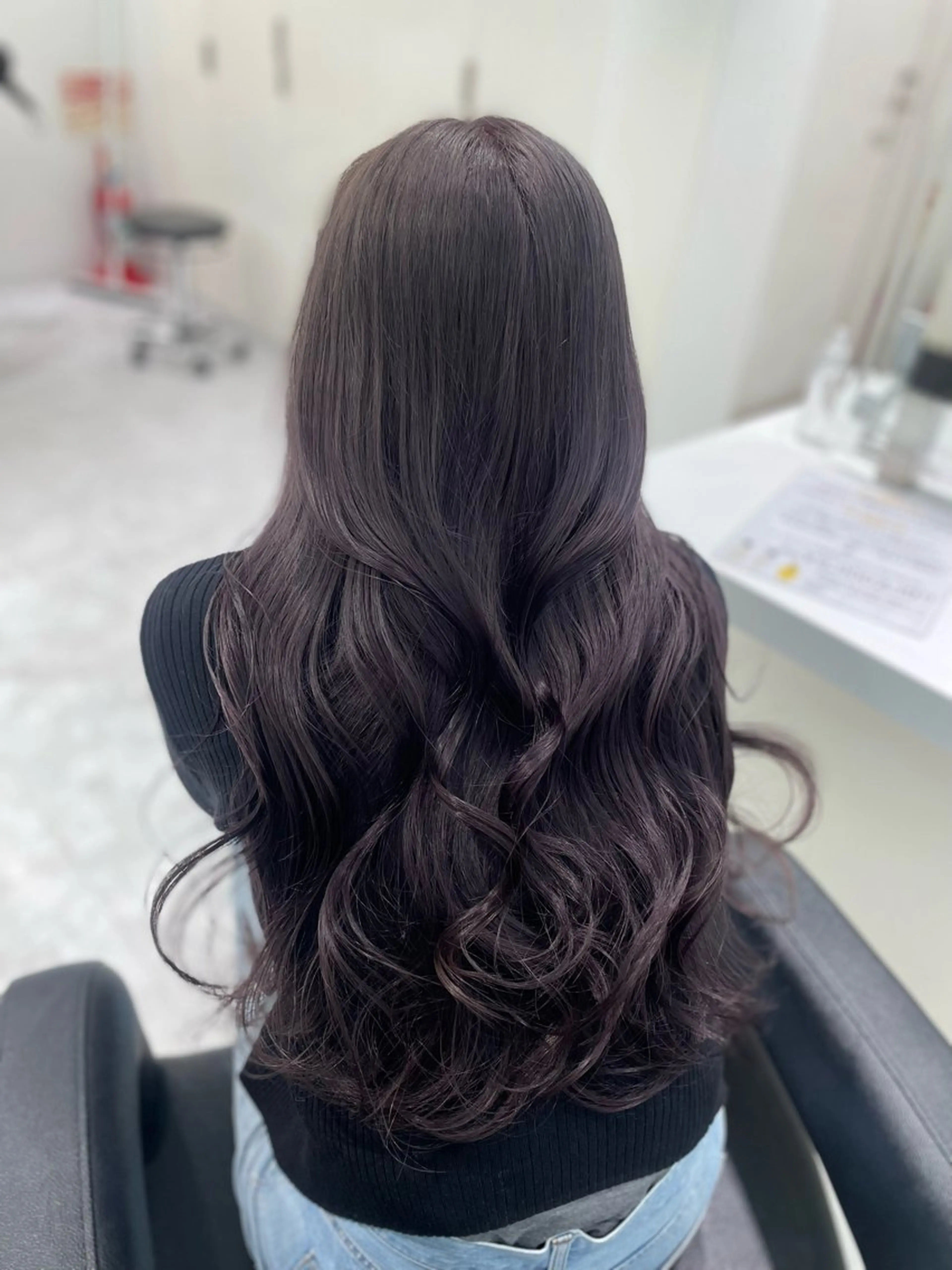 ロング カラー ヘアアレンジ メンズ 透明感カラー ラベンダーカラー ヘアカラー トリートメント 🩰韓国ガーリー🏹 kotono🪽のヘアスタイル