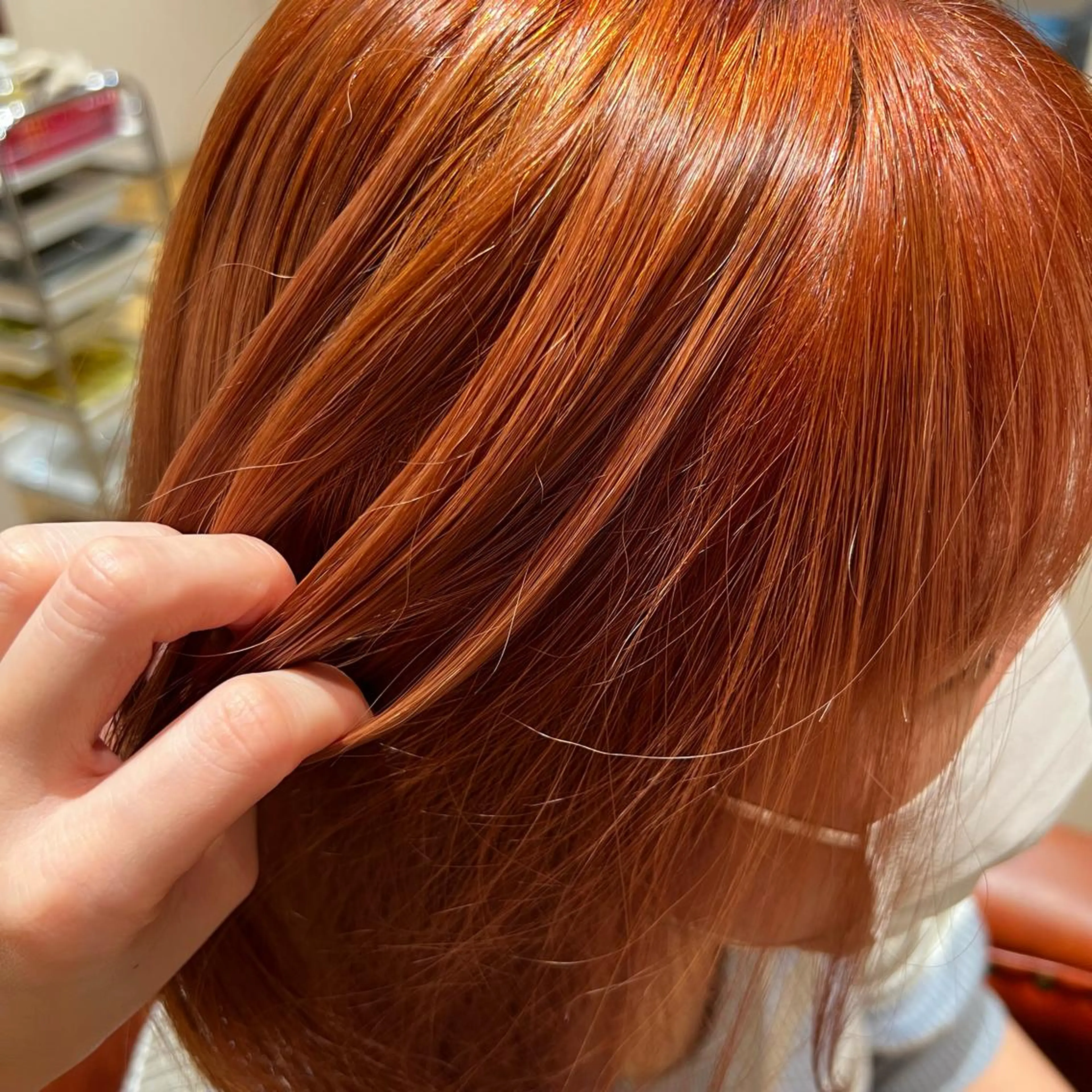 ミディアム カラー ブリーチ オレンジ Lita所属・Lita KANAのヘアスタイル