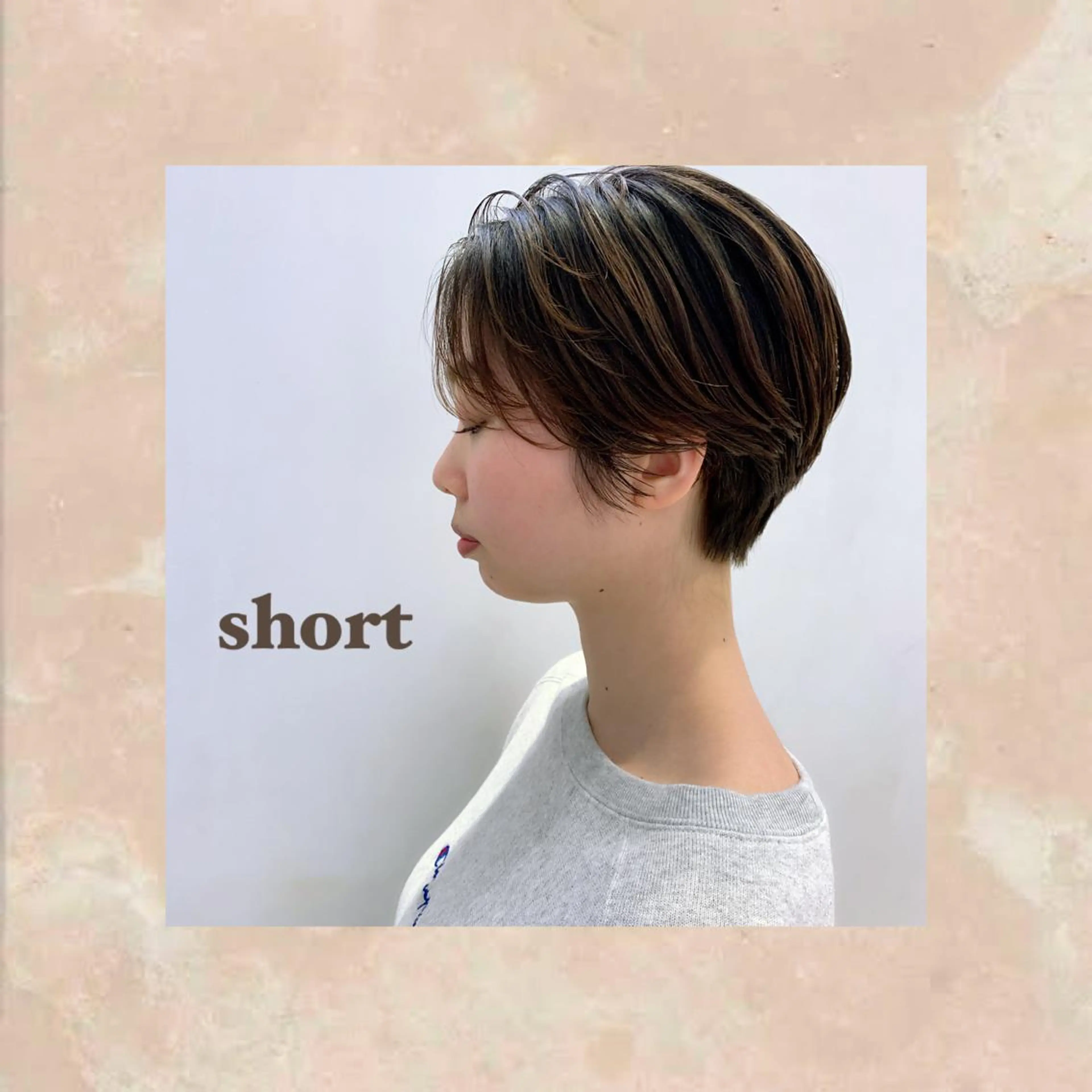 ショート ハンサムショート ショートヘア apish 夏琳のヘアスタイル
