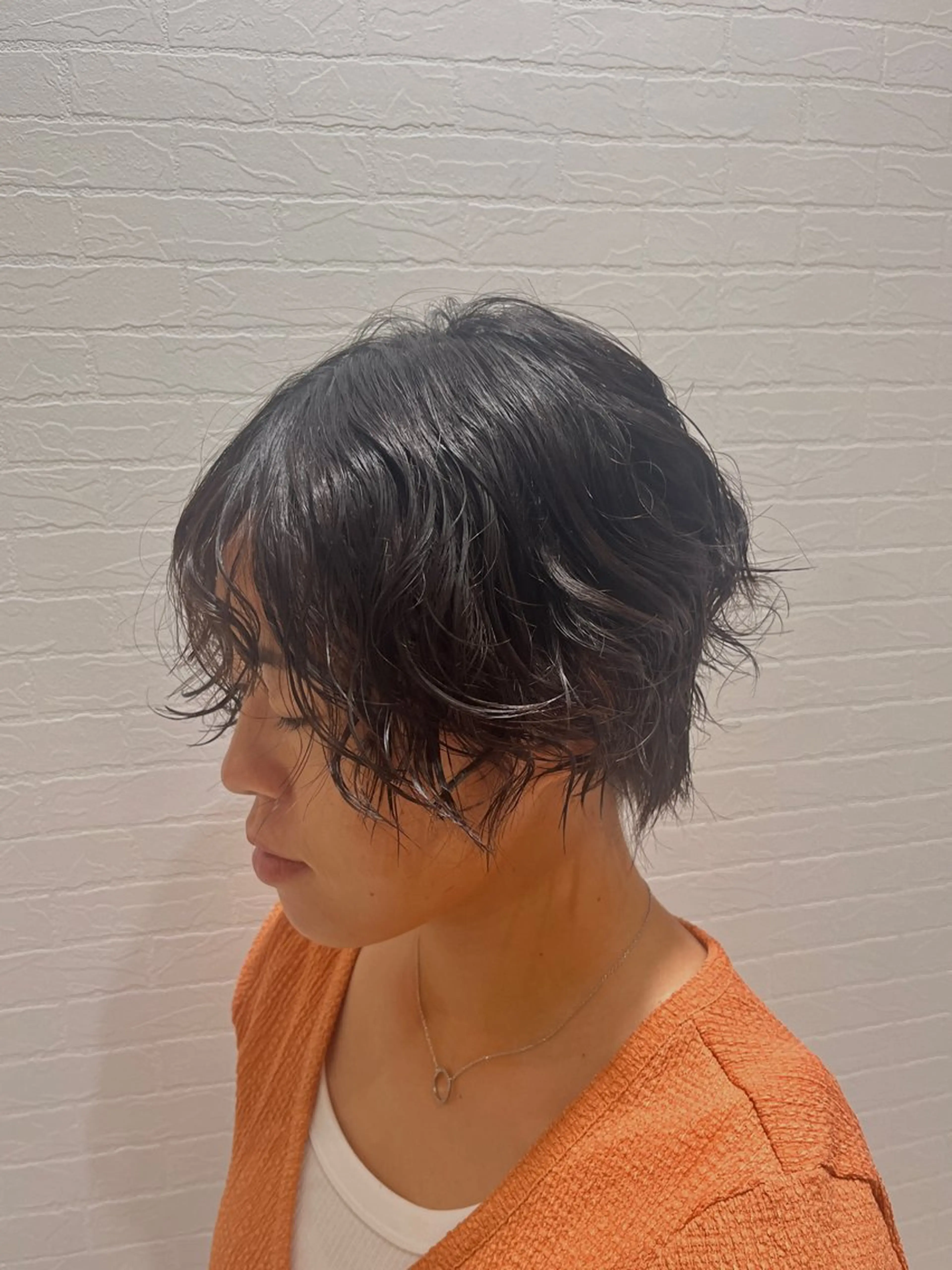ショート パーマ カット パーマ 🫧透明感カラー🫧 mana🫧のヘアスタイル