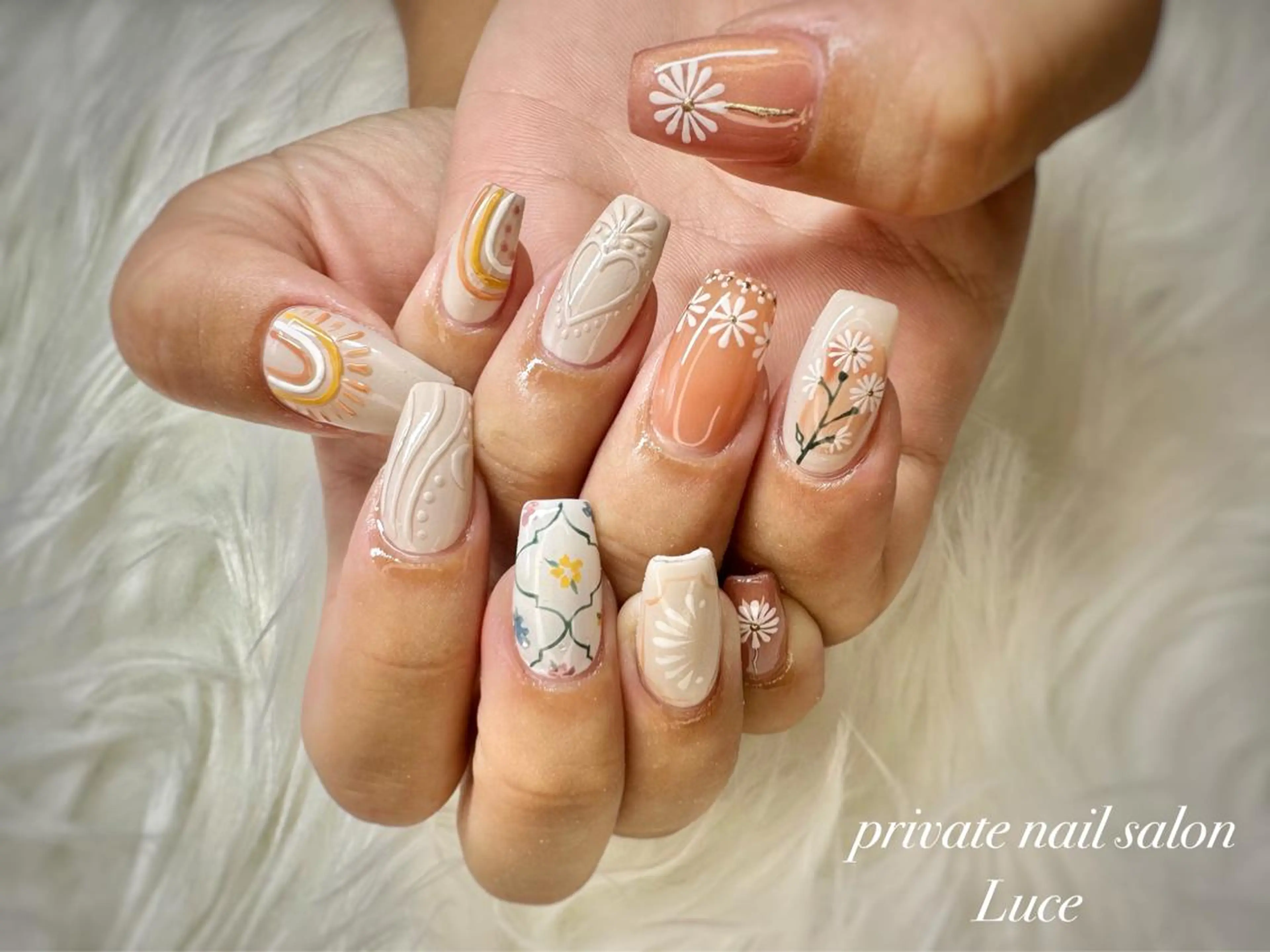 ネイル アートネイル ハンドネイル nailsalon Luce🕊️のネイルデザイン
