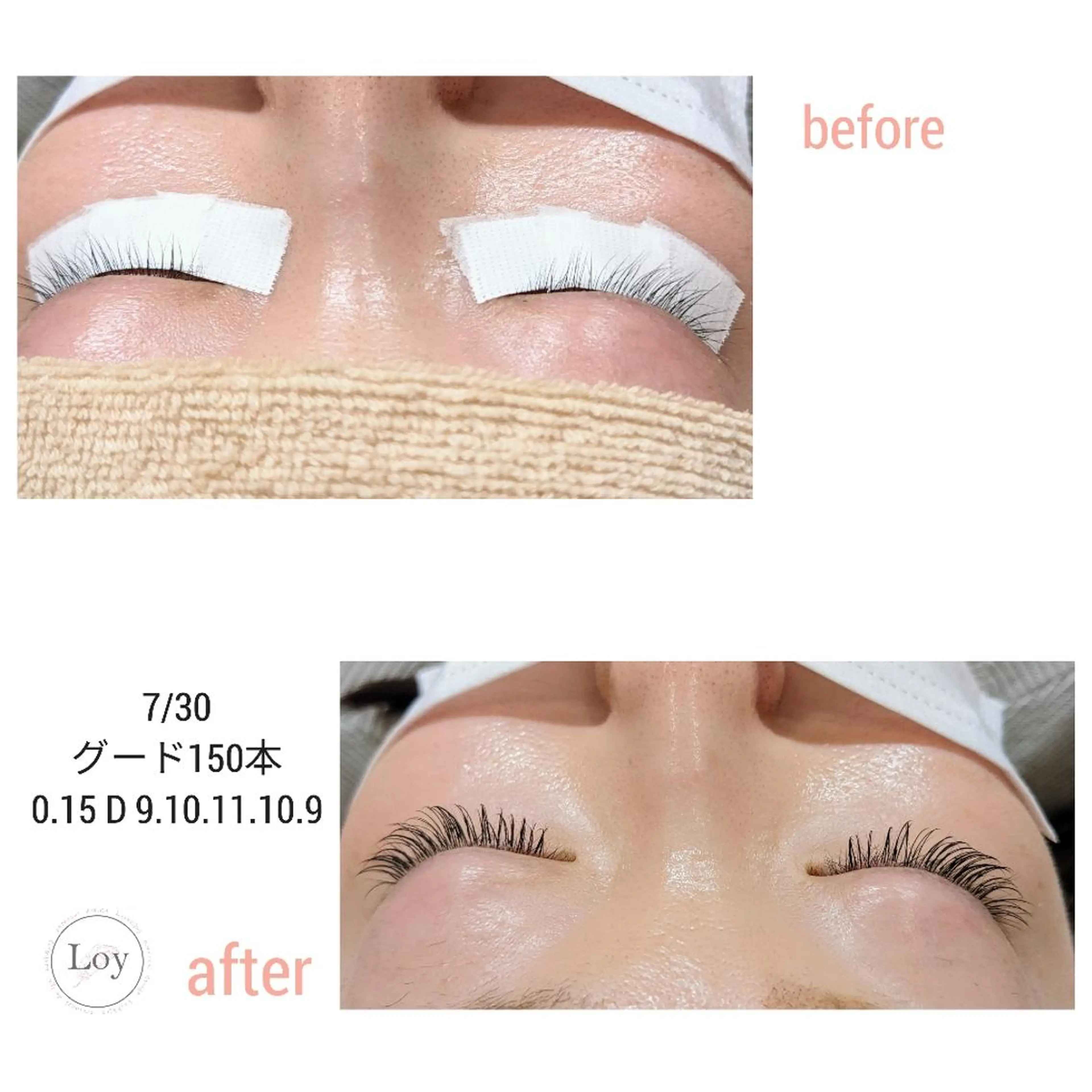 マツエク・マツパ Loy所属・Loy　原田千春  のマツエク・マツパデザイン