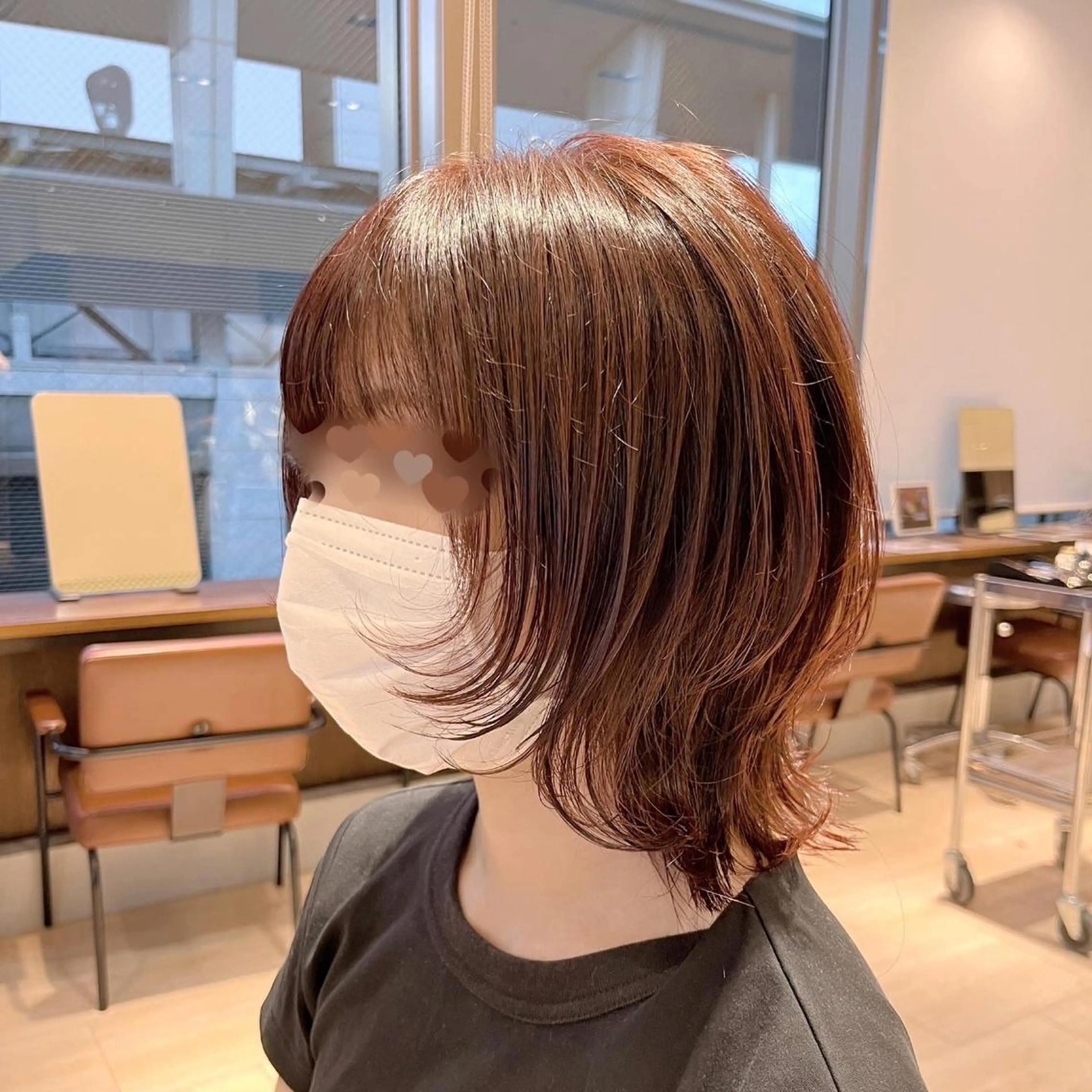 セミロング 赤羽今日子/レイヤー /盛れる顔まわりのヘアスタイル