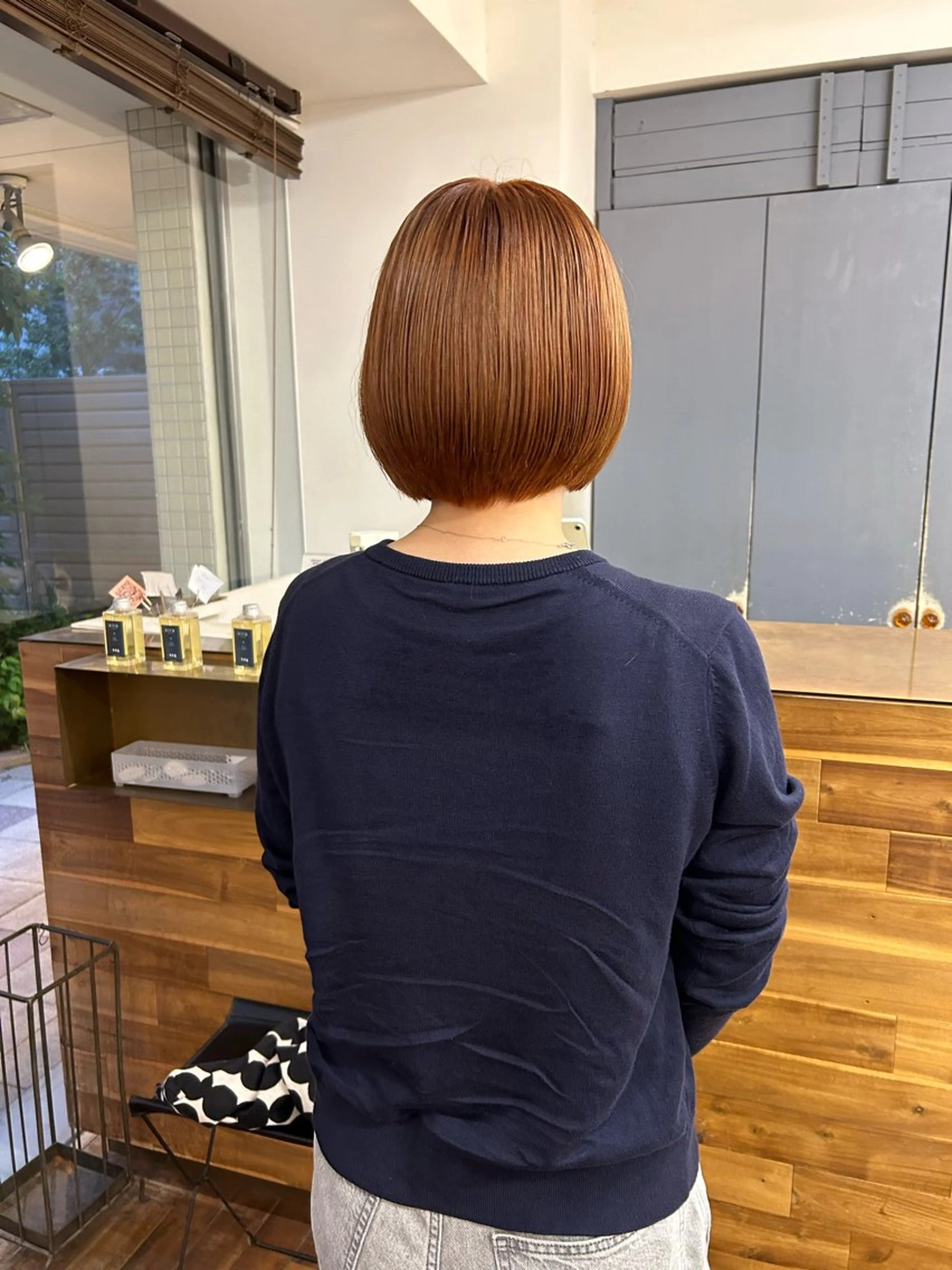 カラー ブラウンカラー オレンジ オレンジブラウン ヘアカラー siro所属・siro meruのヘアスタイル