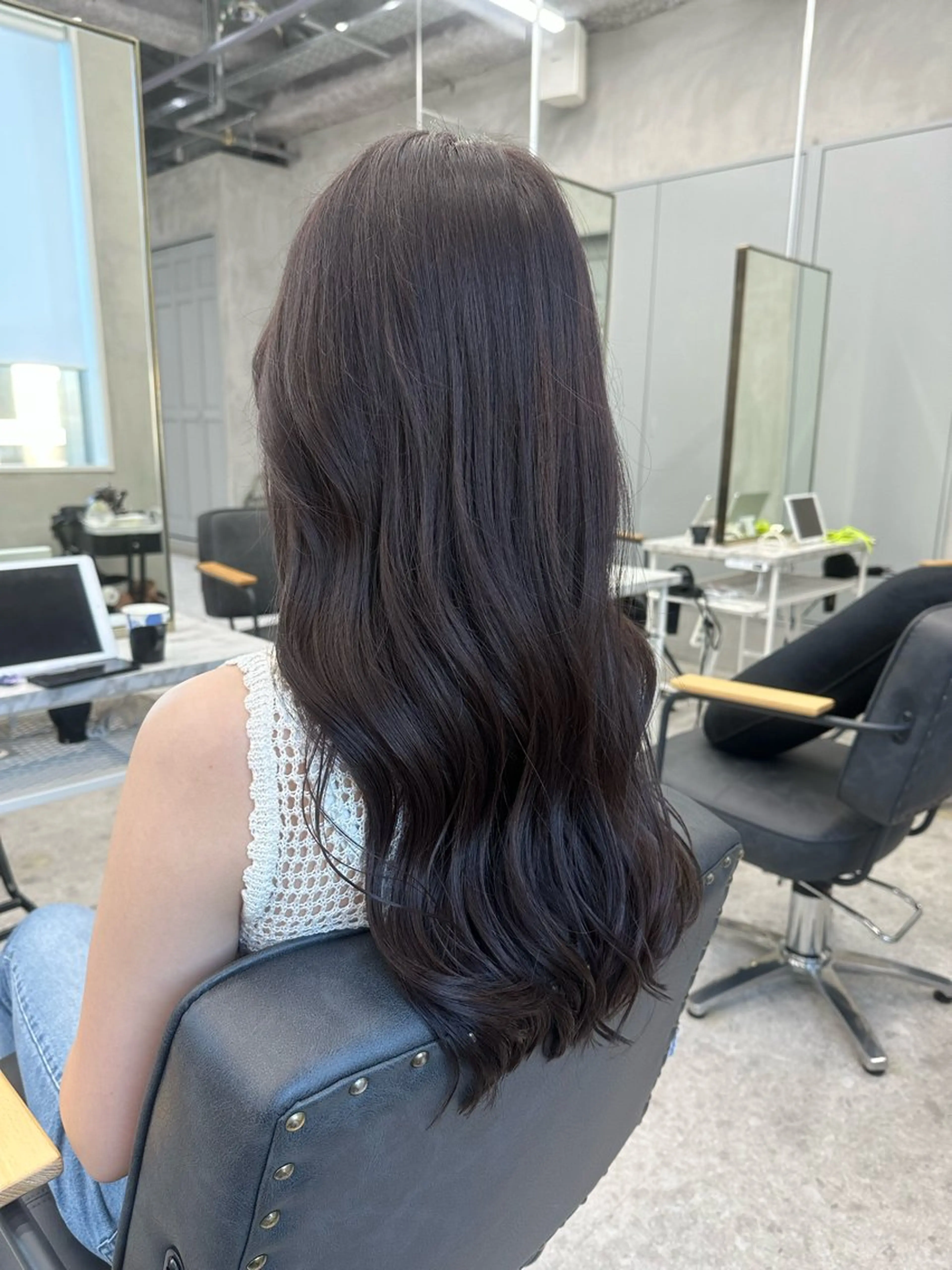 ロング 顔周りカット 髪質改善 小顔カット 🌟艶髪🌟 田島銀河のヘアスタイル