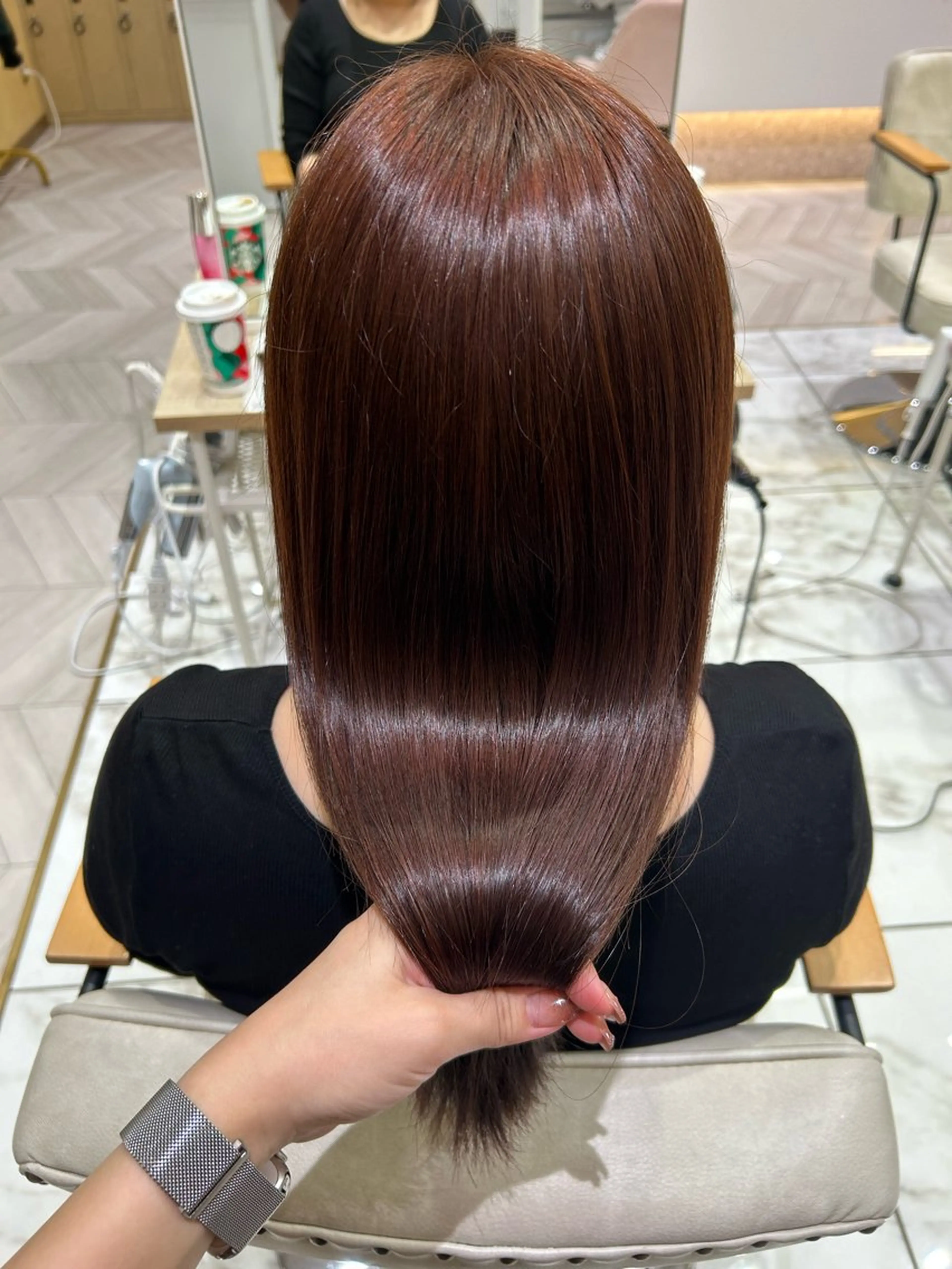 ロング カラー ヘアカラー 🦋sana🦋 🫧透明感カラー🫧のヘアスタイル
