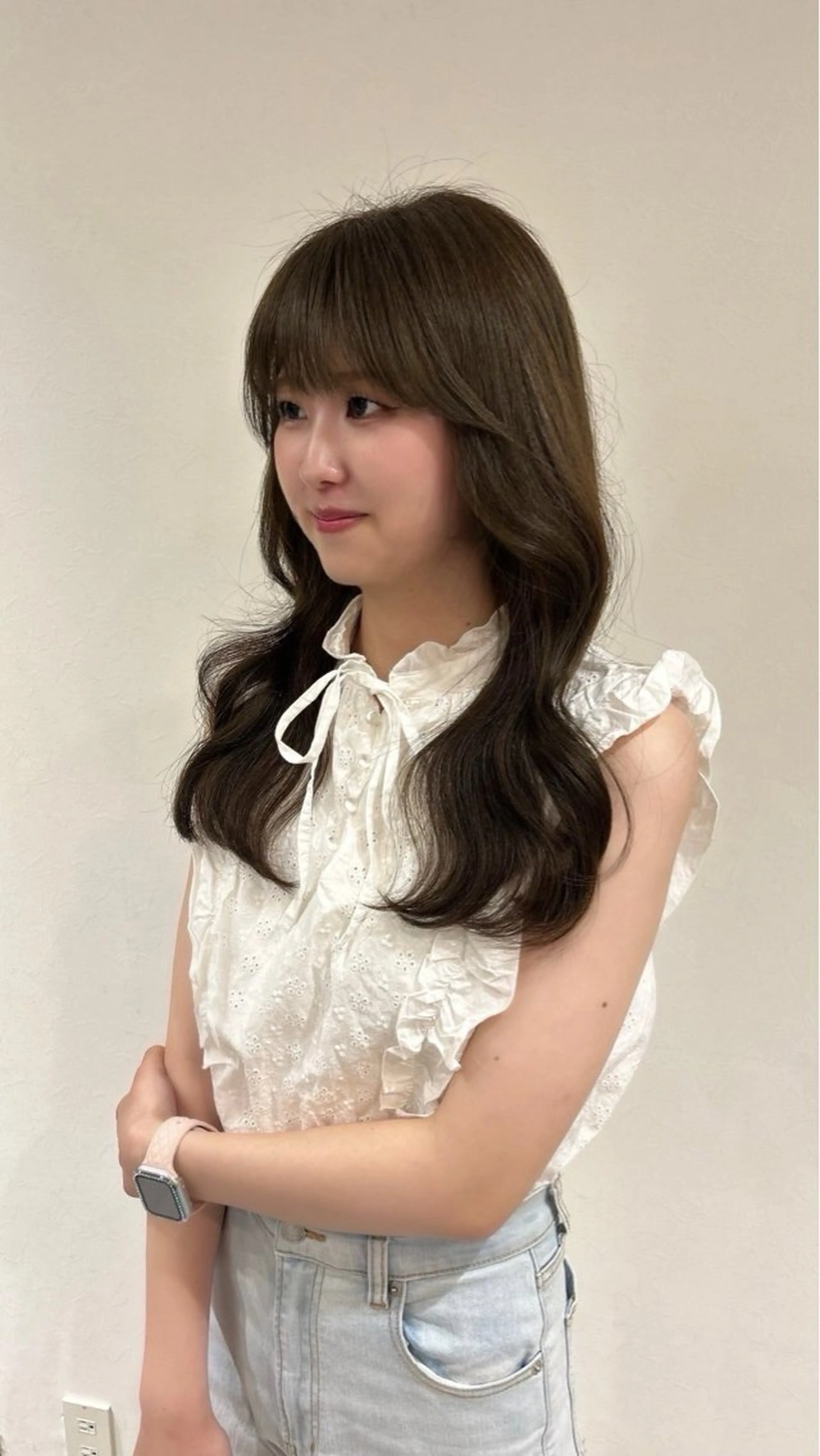 カット×艶カラー×高保湿トリートメント🎀コテ巻き仕上げ✨の写真