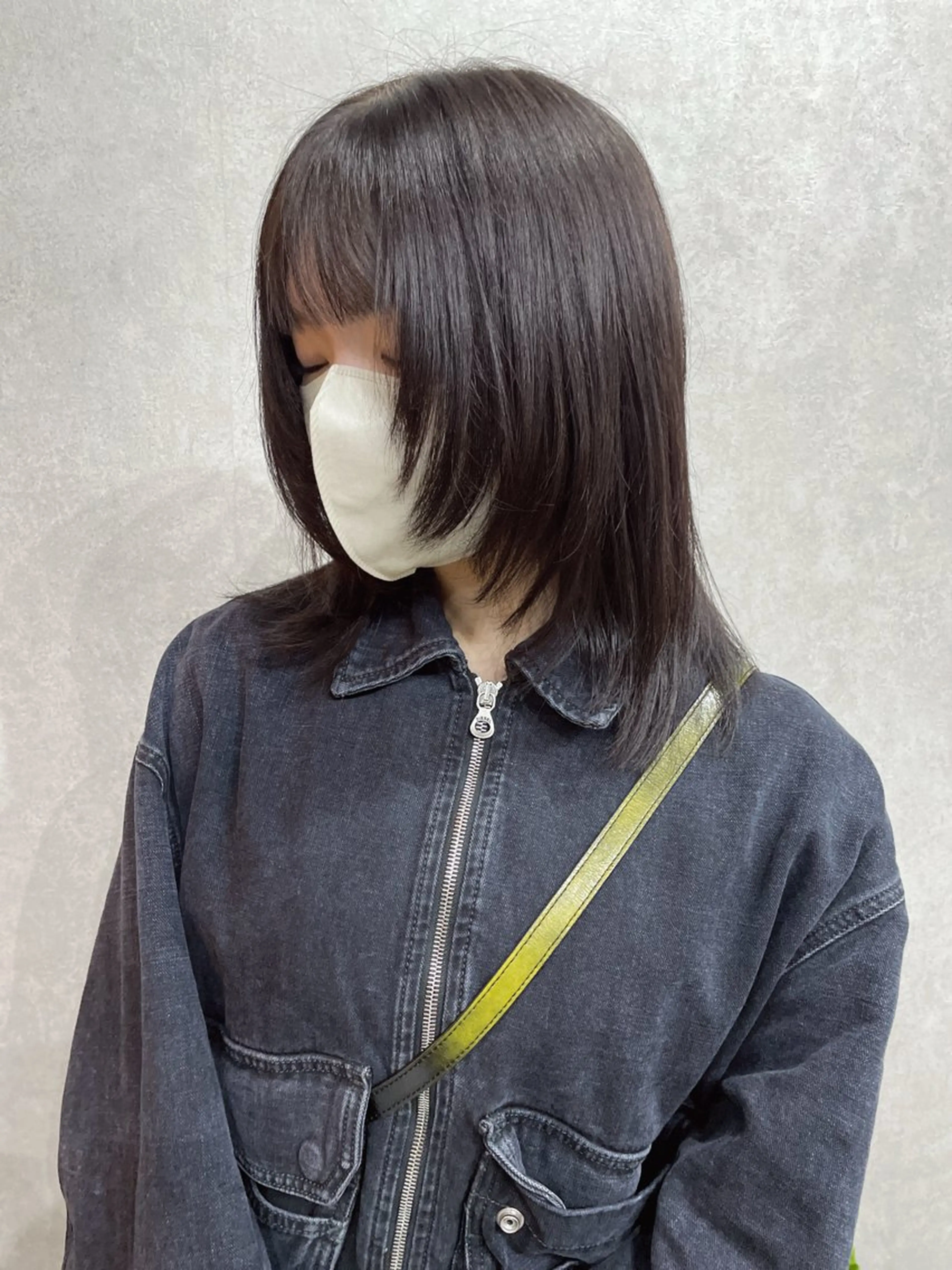 セミロング カラー レイヤーカット AIRI layer cut hairのヘアスタイル