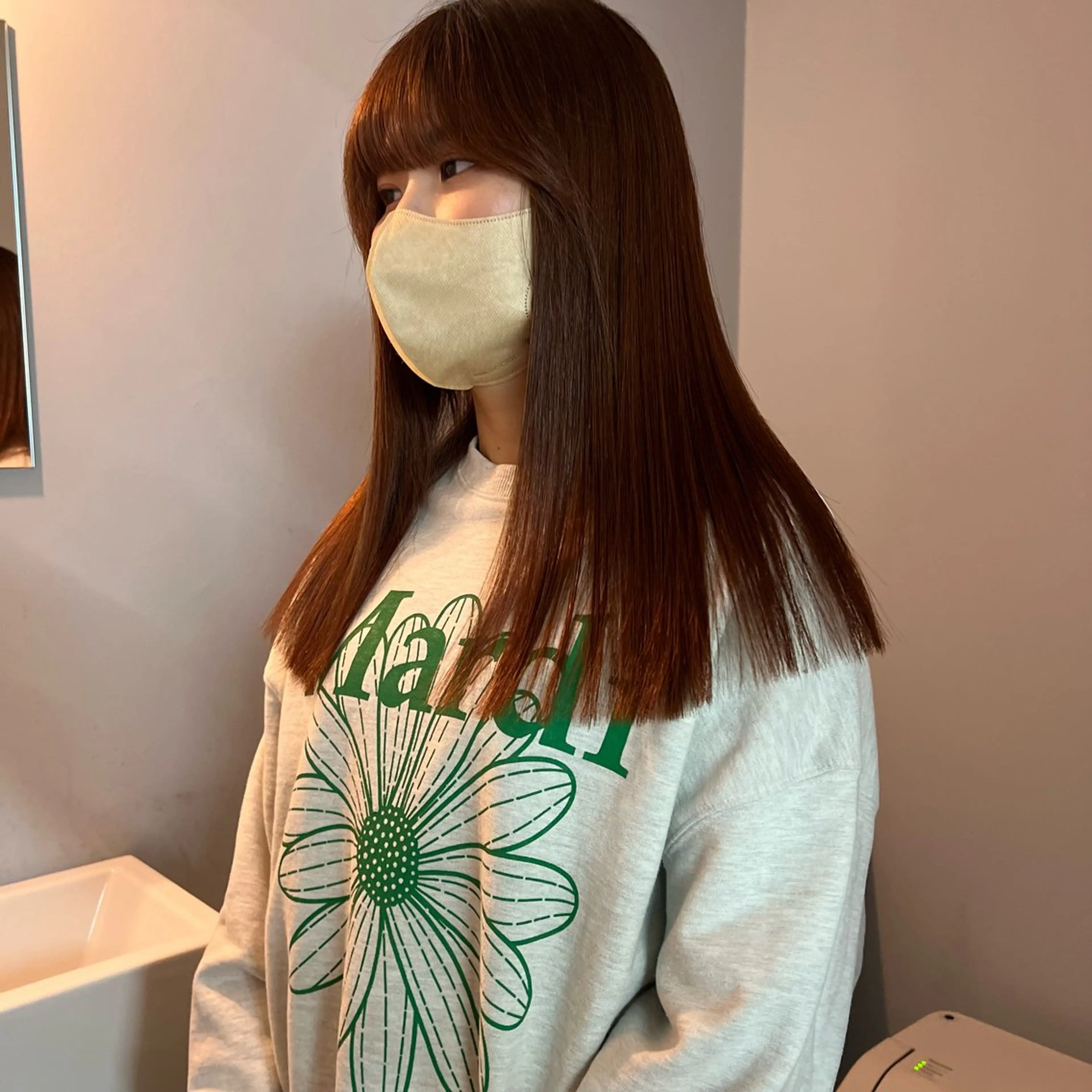 ロング 舟橋耀/ブリーチカラ ー/レイヤーカットのヘアスタイル