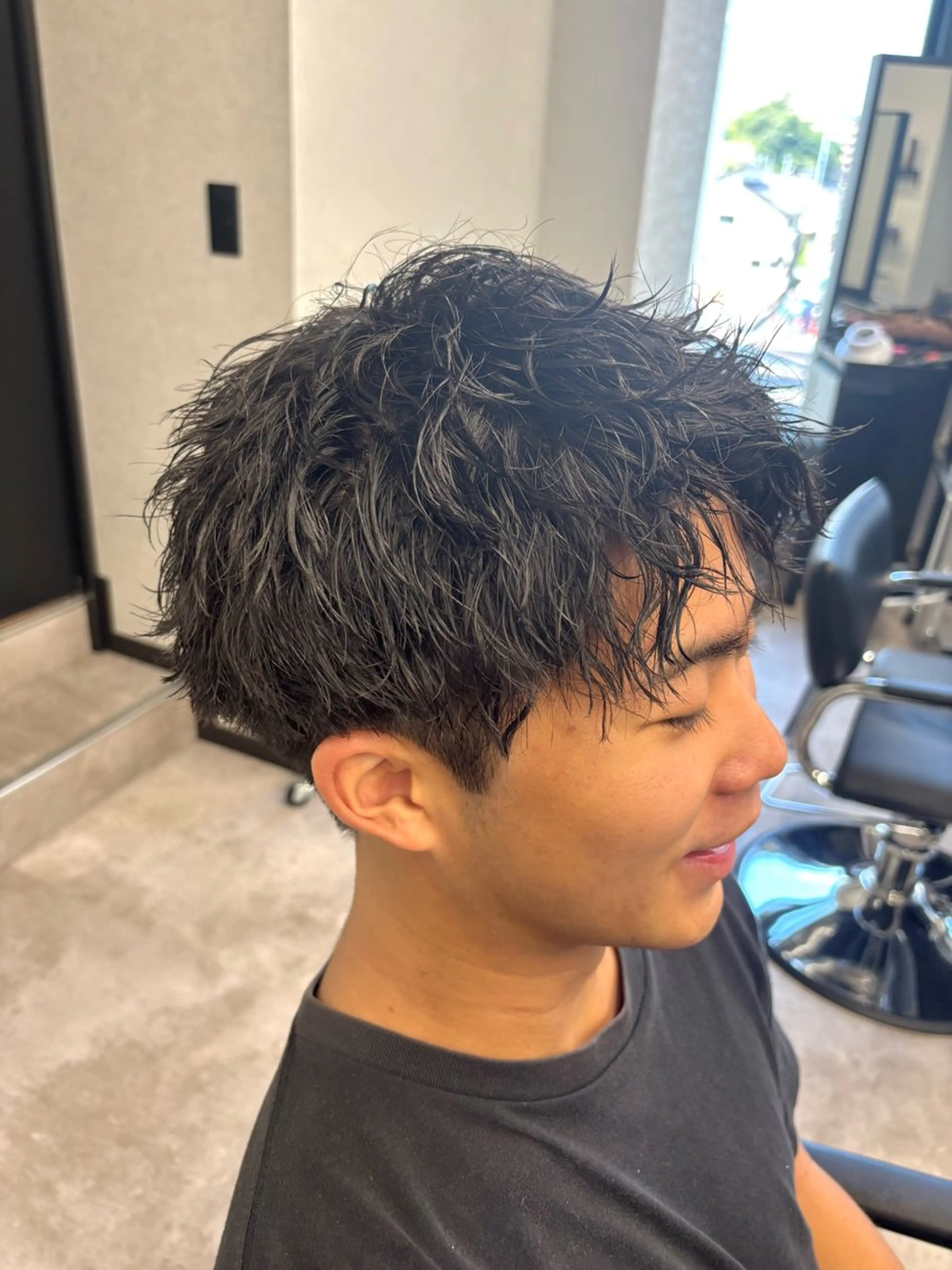 ショート パーマ メンズ メンズパーマ ツイストスパイラルパーマ スパイラルパーマ メンズサロン/戸塚駅 東口3分/冨田大輝のヘアスタイル