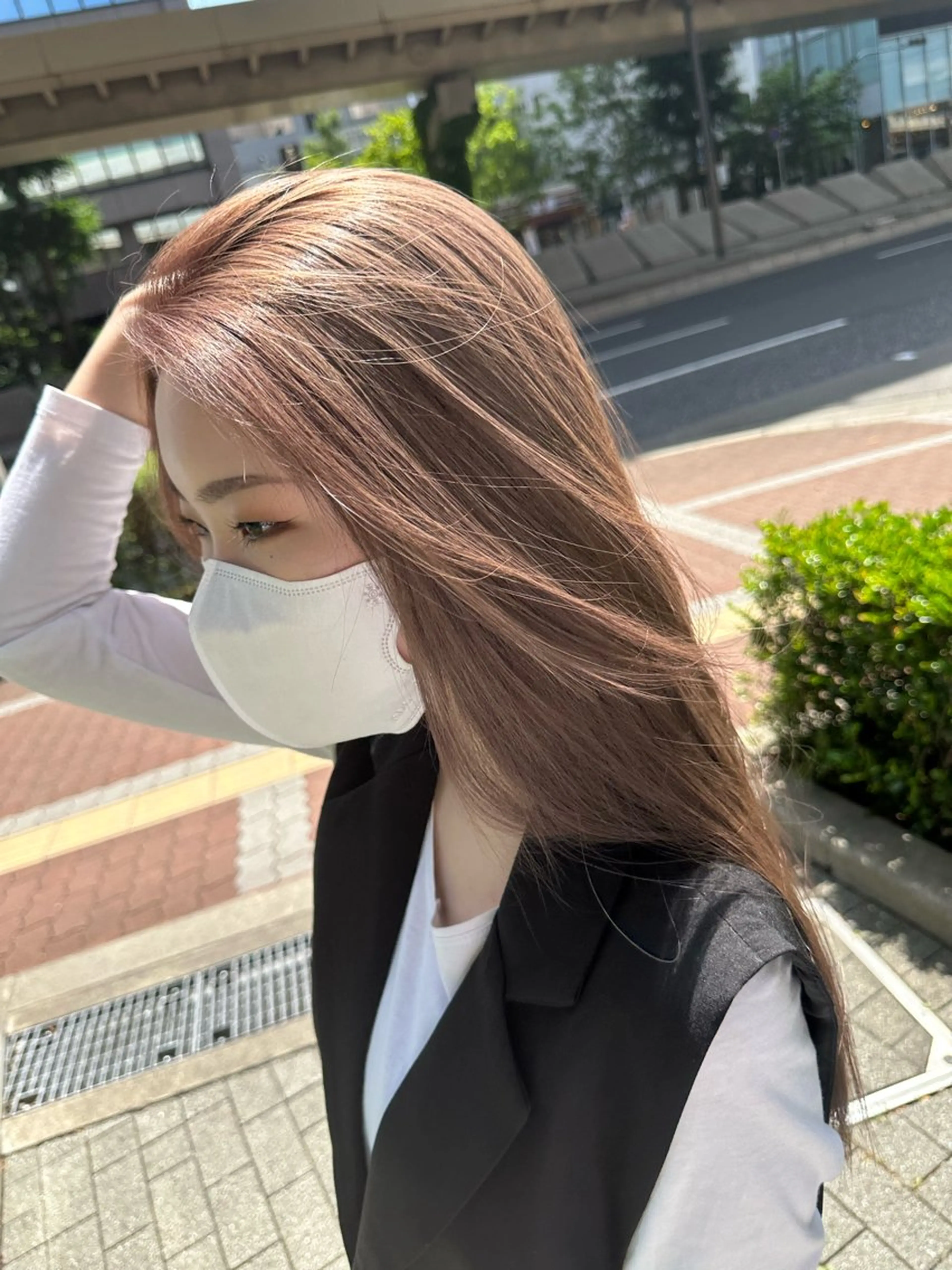 ロング カラー 大森 一慶のヘアスタイル