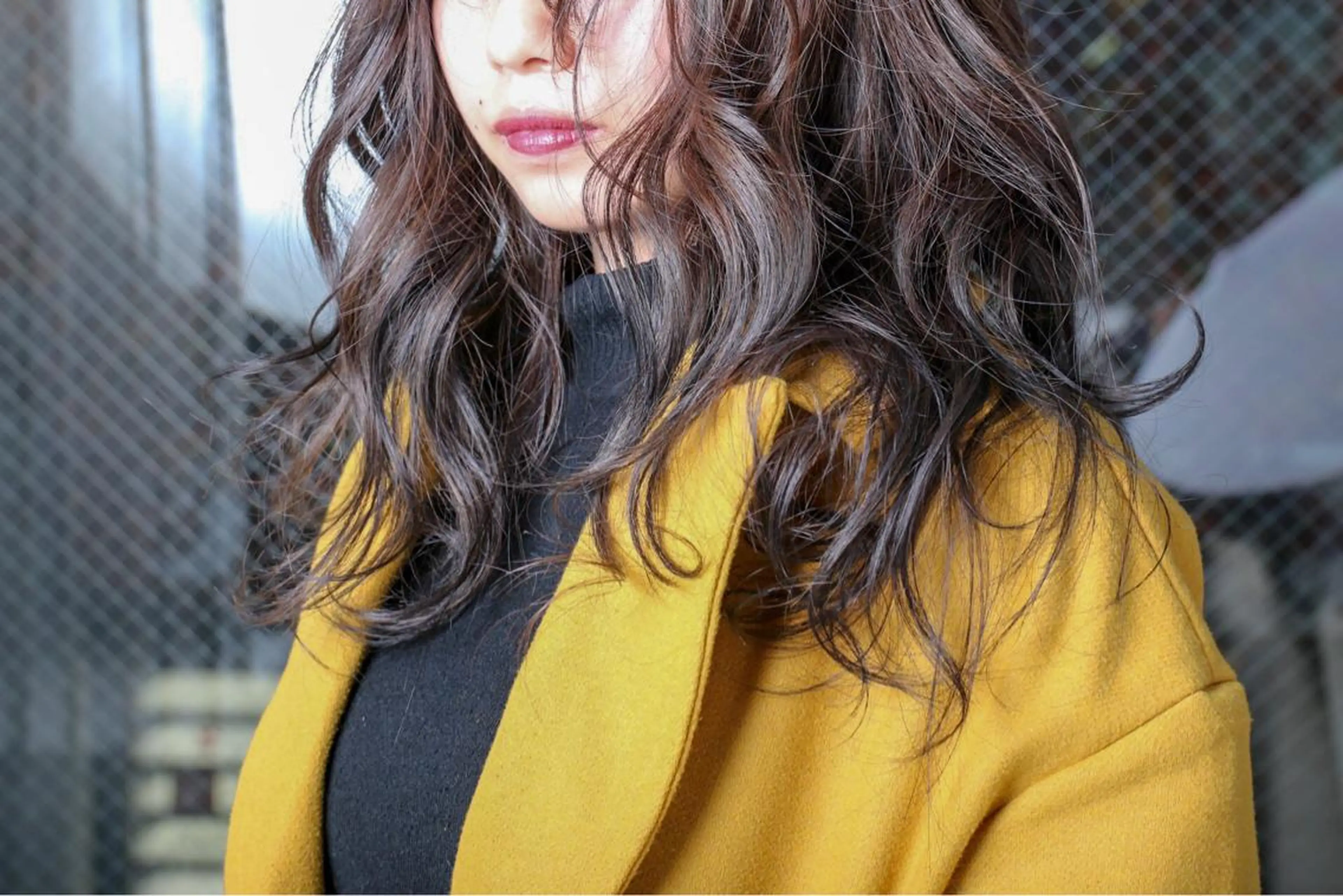 ロング カラー アッシュ ダークアッシュ ハイライトカラー ハイライト NIFTY chiren ニフティ チレン所属・永野 成知のヘアスタイル