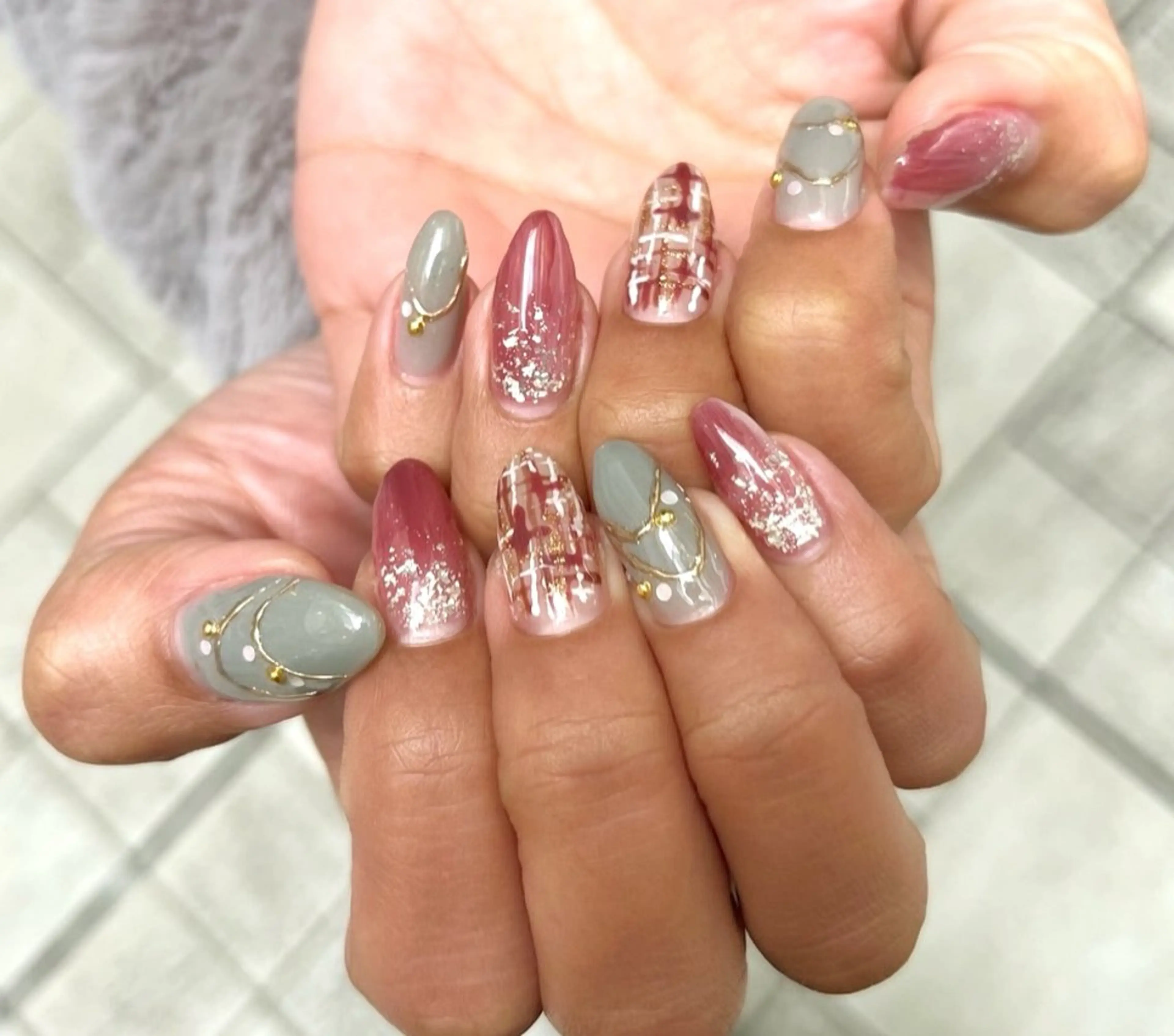 ネイル 冬ネイル クリスマス nailroom.. shikiのネイルデザイン