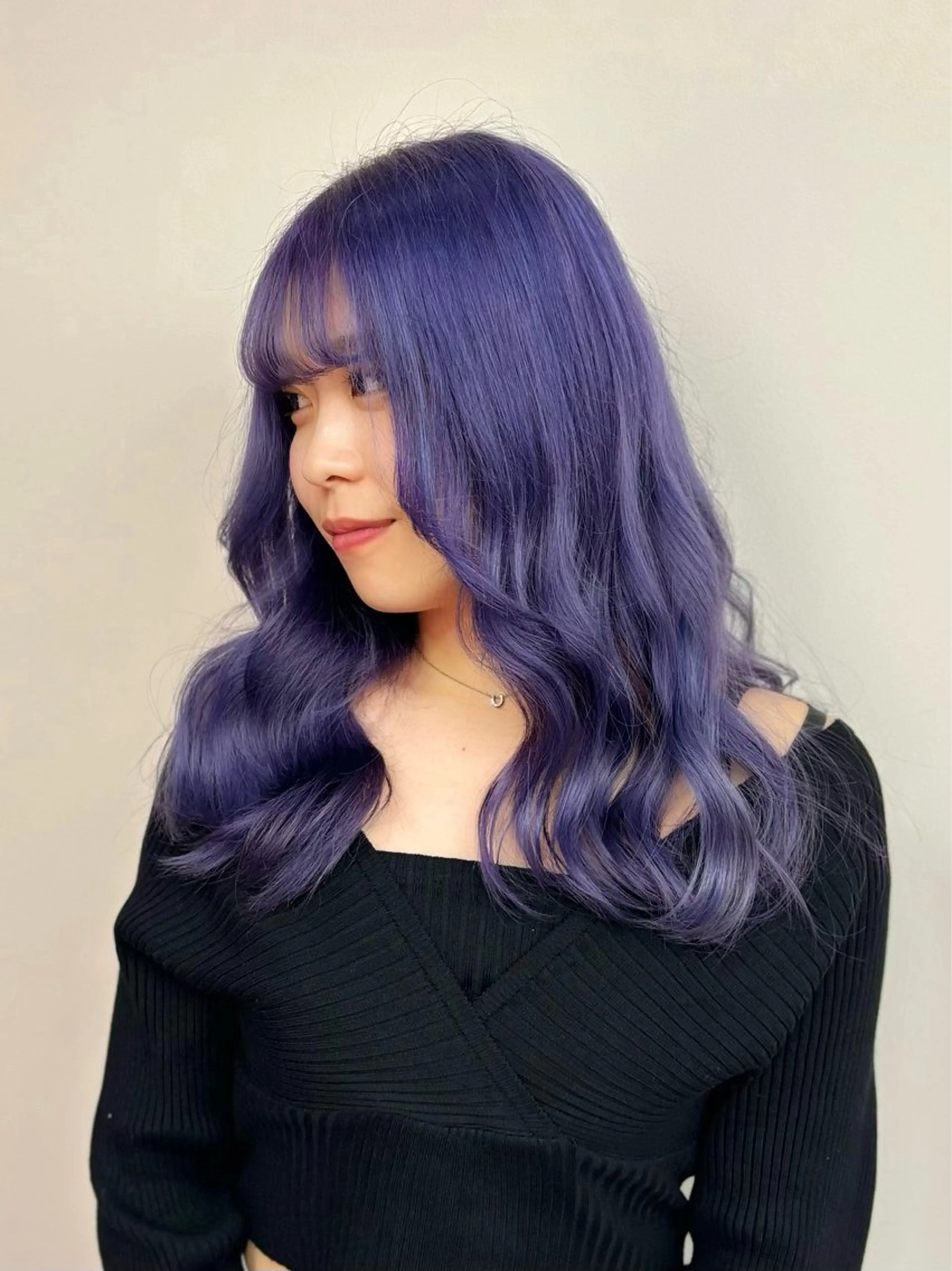 セミロング カラー ヘアカラー 田中麻鈴/ハイトーン /ミルクティーのヘアスタイル