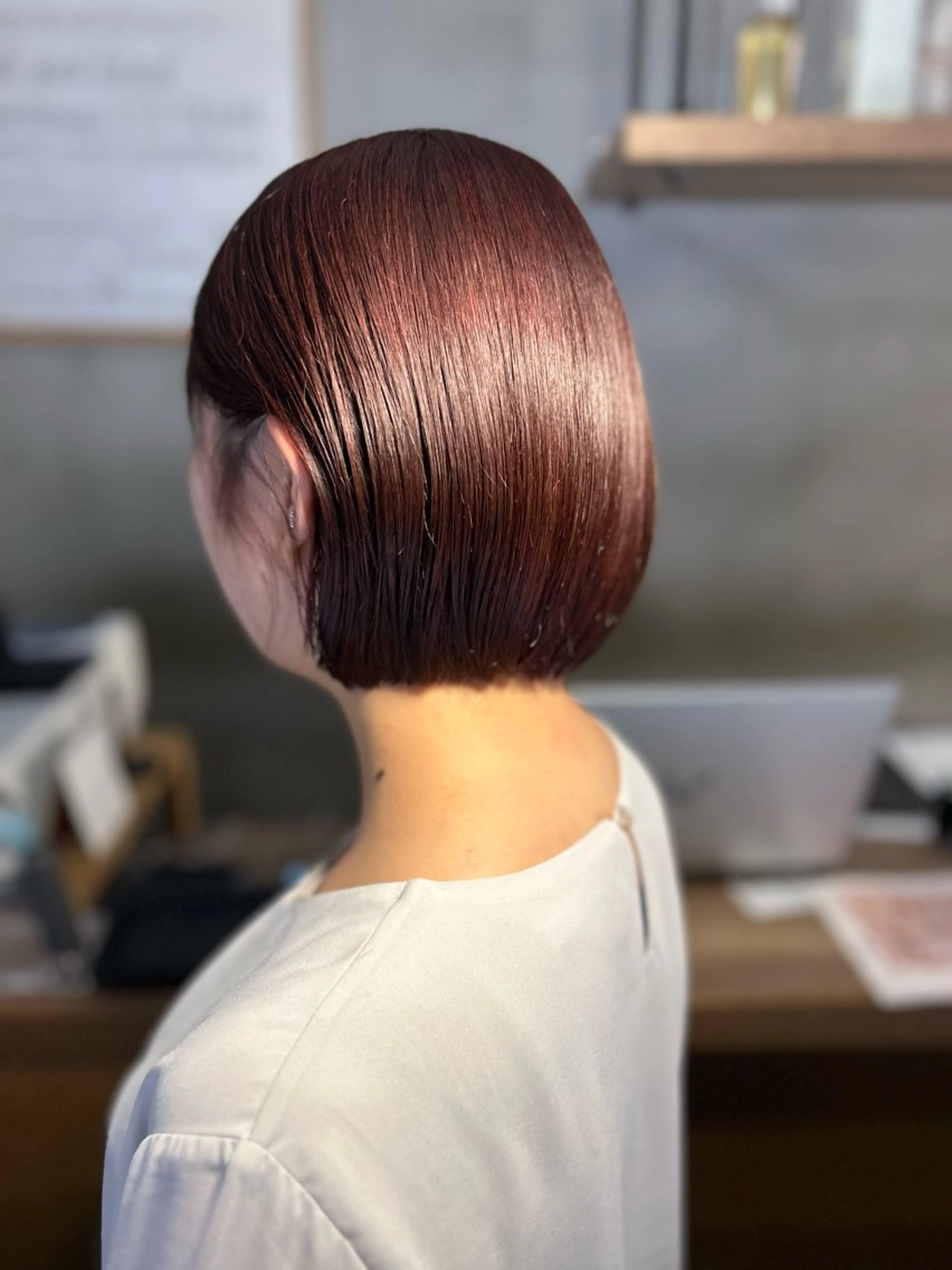 ショート カラー ヘアカラー ［極潤］ヒアルロン酸 🫧カラー髪質改善のヘアスタイル