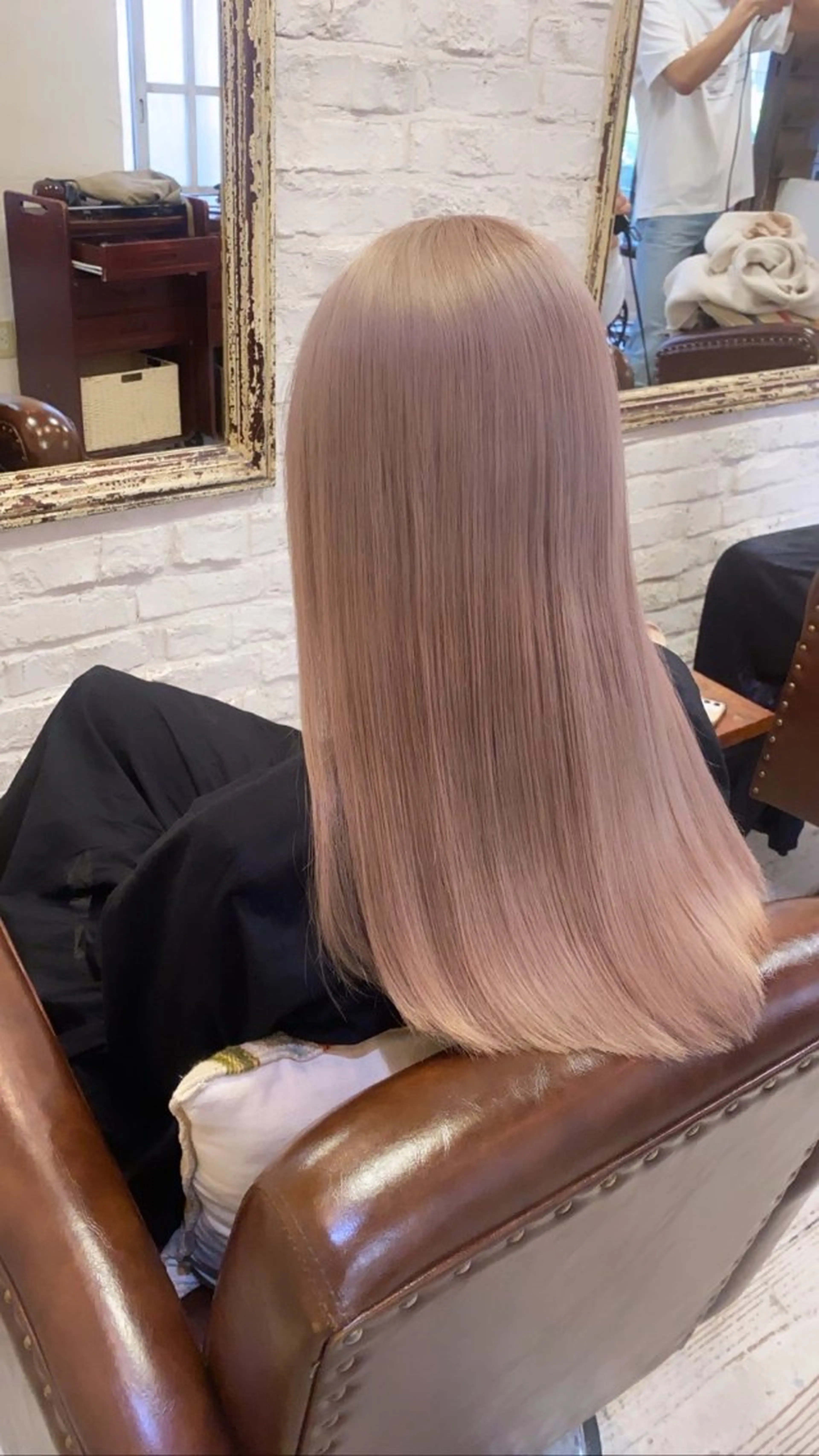 ロング ヘアカラー ショートカット いちば　ゆなのヘアスタイル