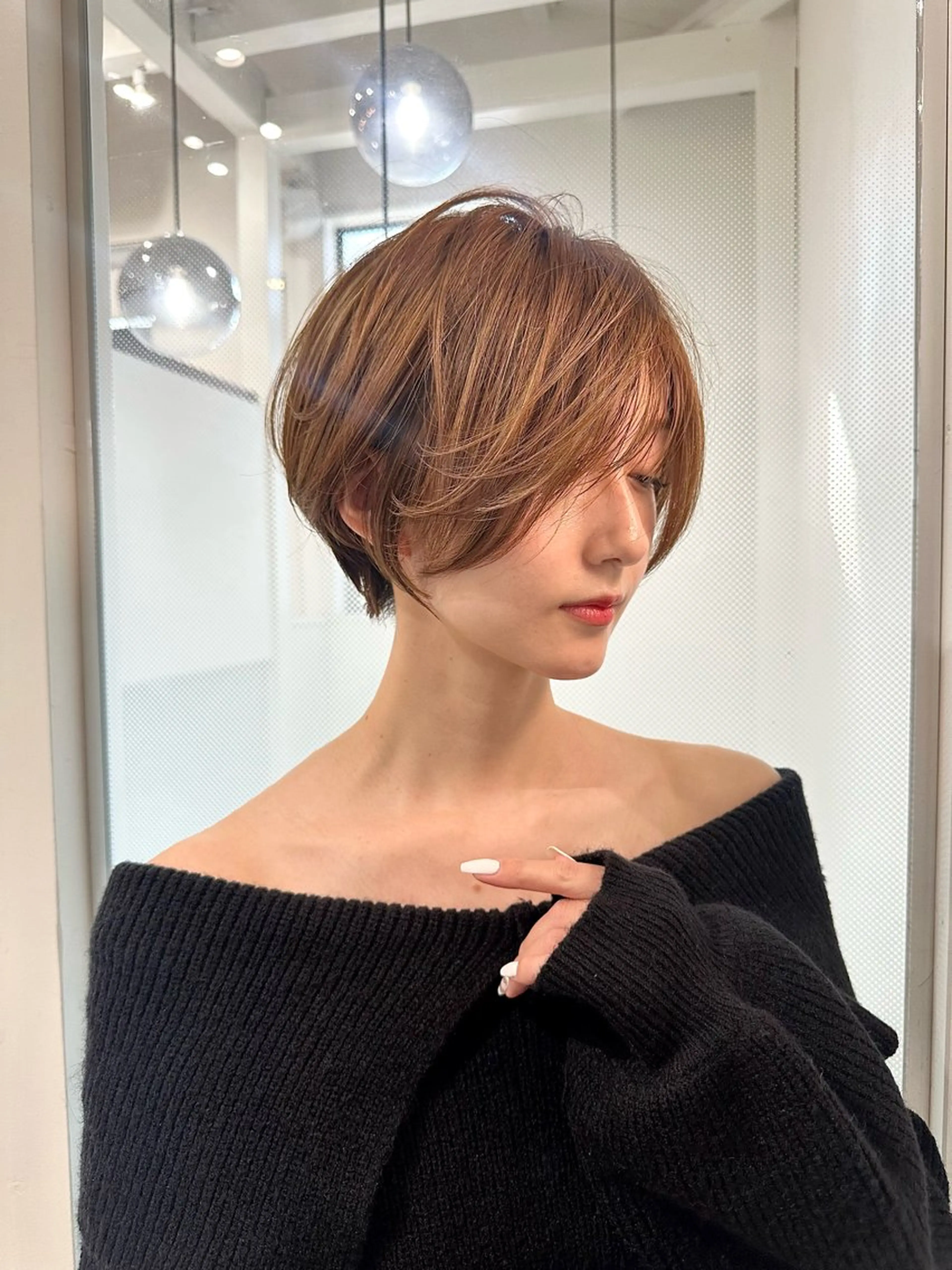 ショート ショートヘア 小顔カット カット ヘアカラー トリートメント ヘッドスパ 遠藤大雅 ショート /韓国ボブ🌈のヘアスタイル