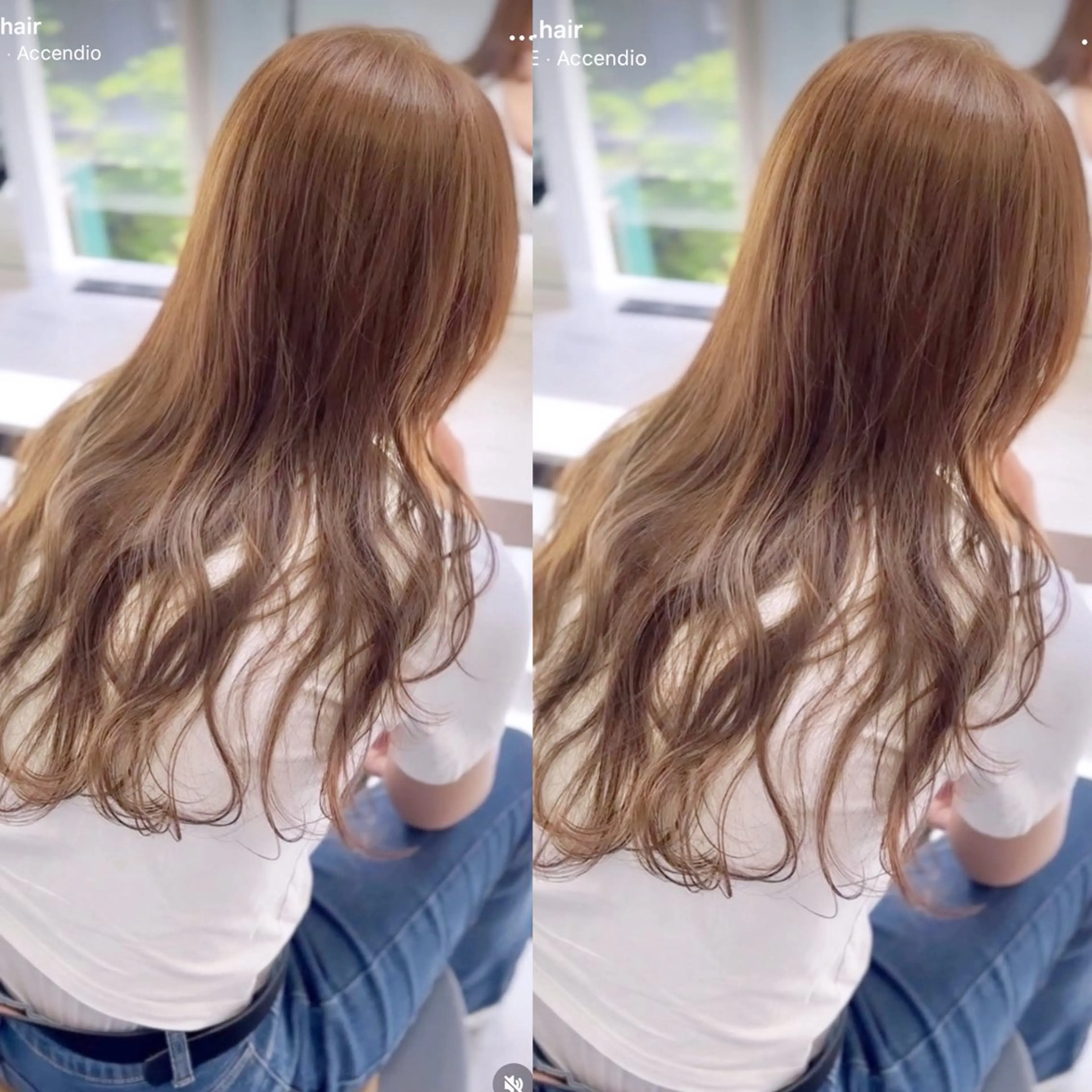 ロング カラー ヘアカラー トリートメント ヘアセット IVE所属・ブリーチなし🤍 渋谷／原島杏奈のヘアスタイル