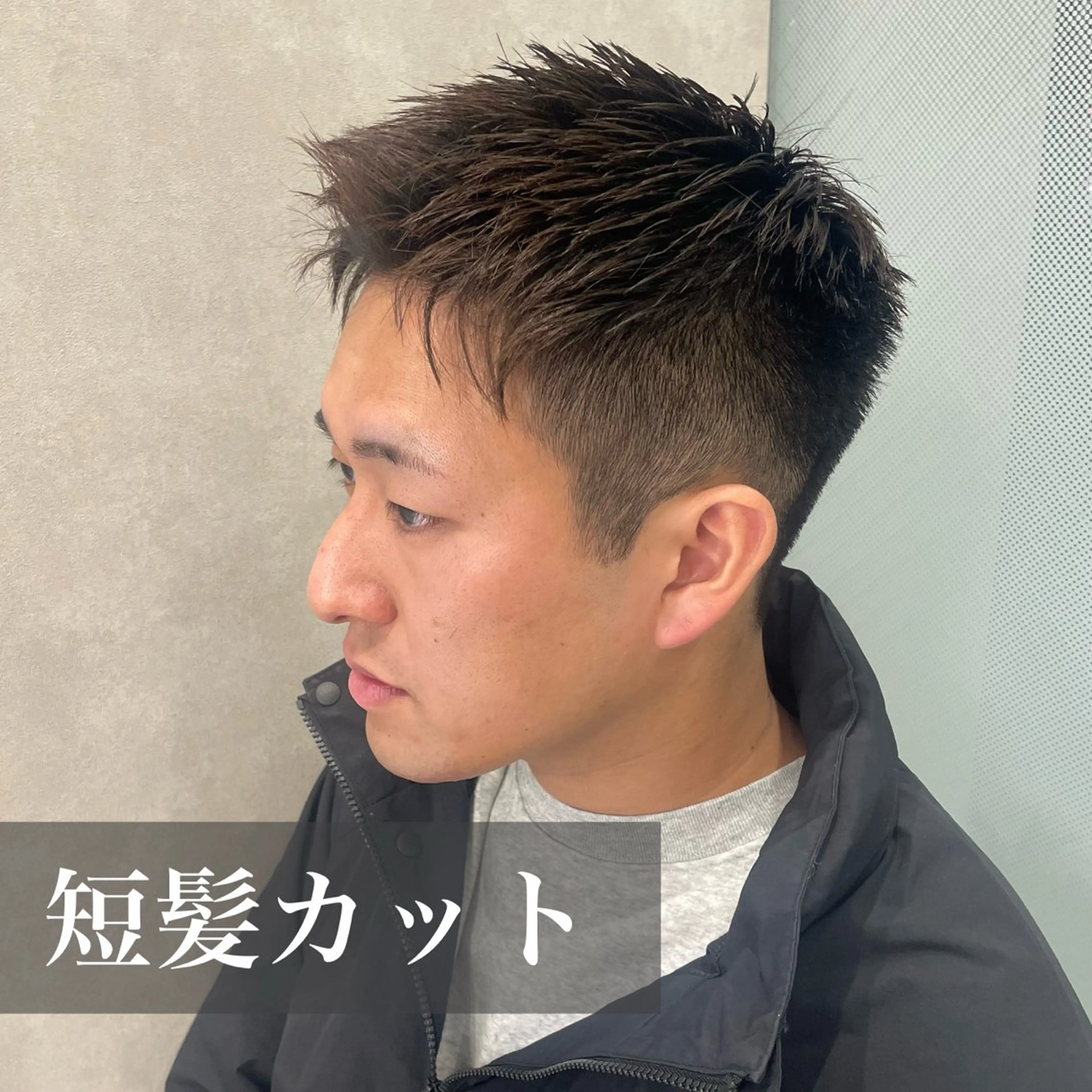 ショート メンズ ビジネス センターパート マッシュウルフ マッシュ 刈り上げ カット メンズstylist /Rina/permのヘアスタイル